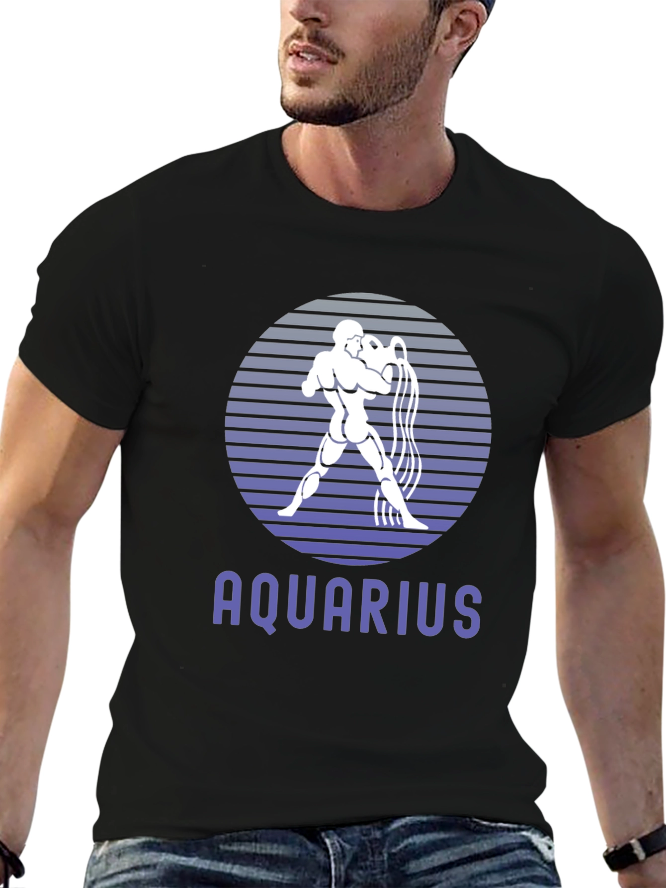 Aquarius Zodiac Graphic Tee - Stylish Horoscope Shirt