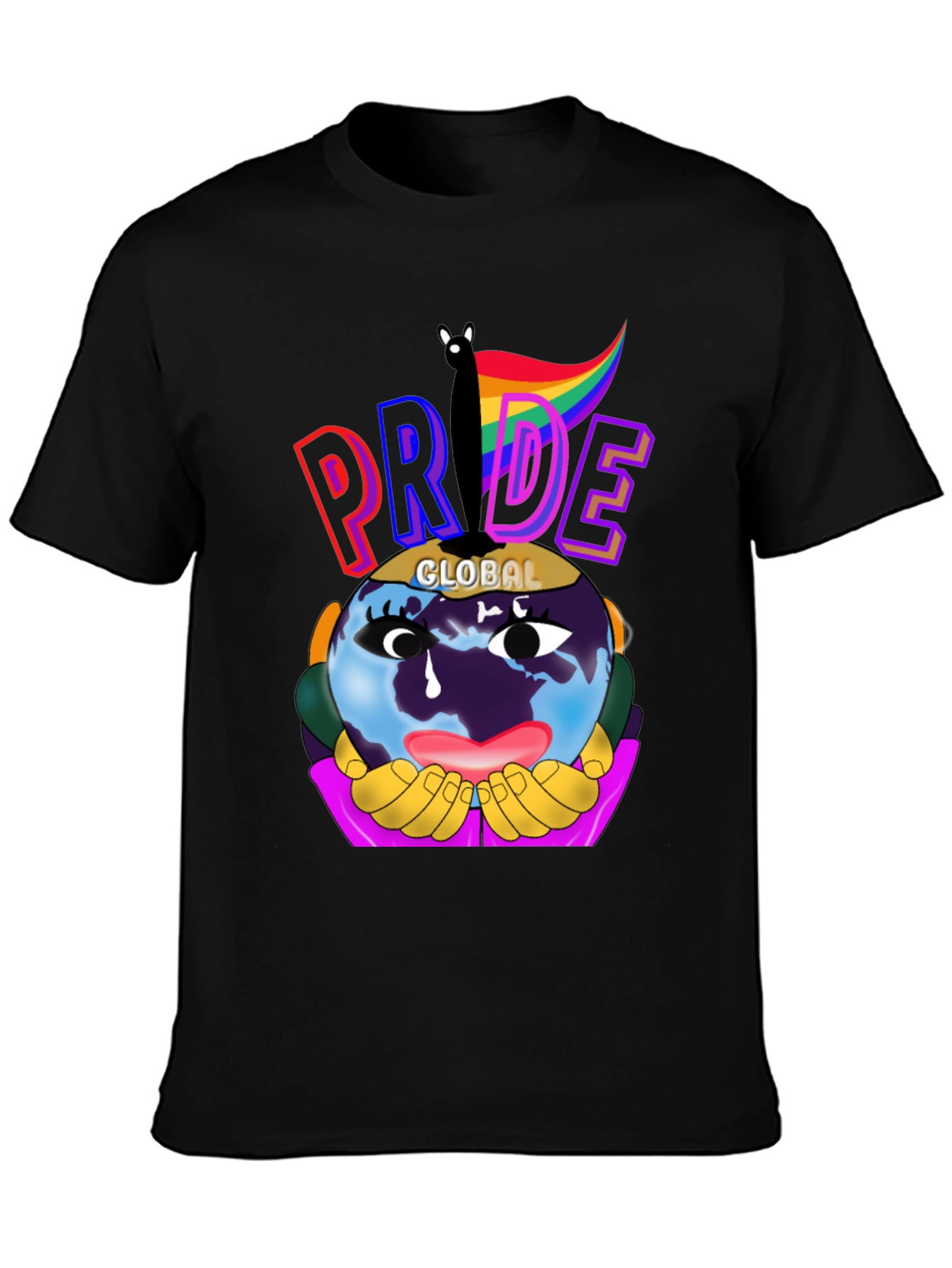 Global Pride Graphic Tee - Black