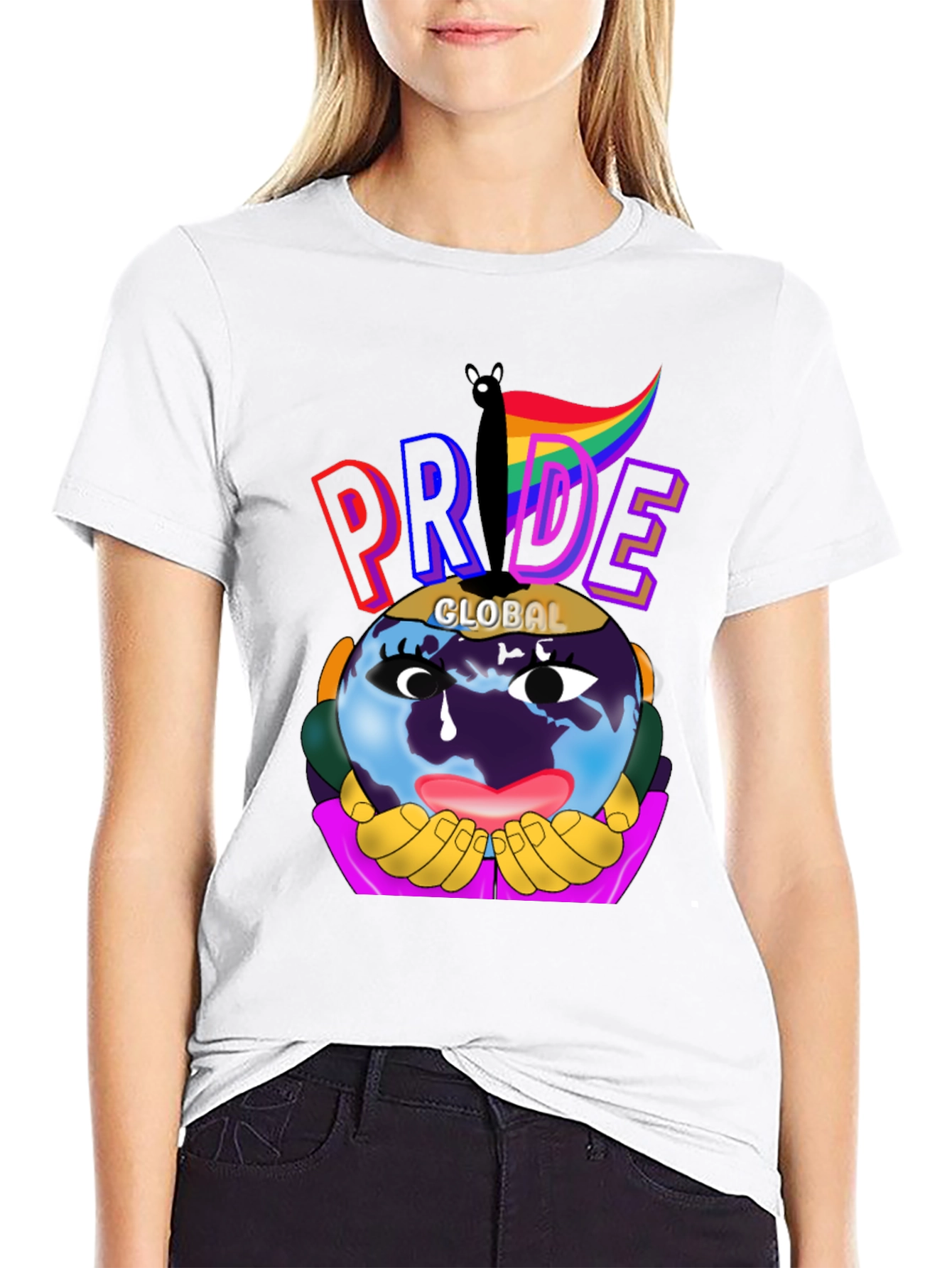 Global Pride Graphic Tee - Black
