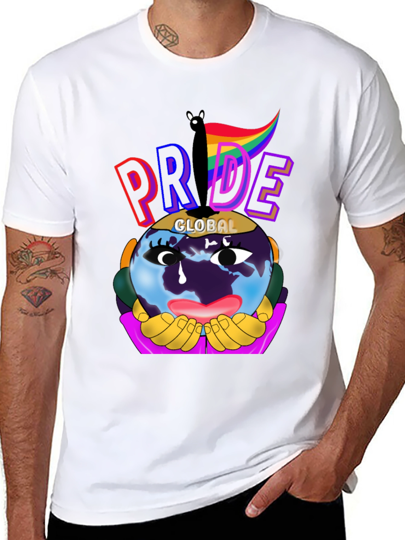 Global Pride Graphic Tee - Black