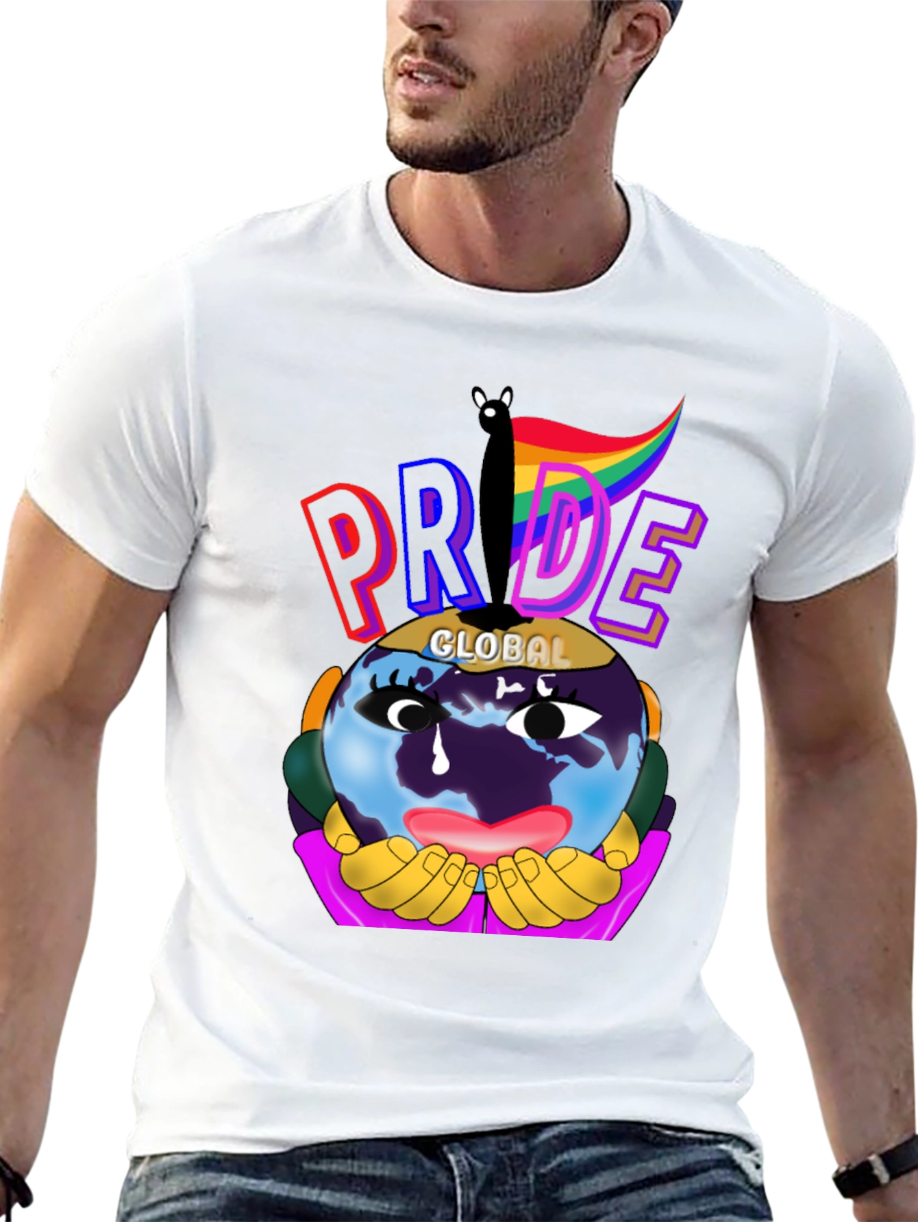 Global Pride Graphic Tee - Black