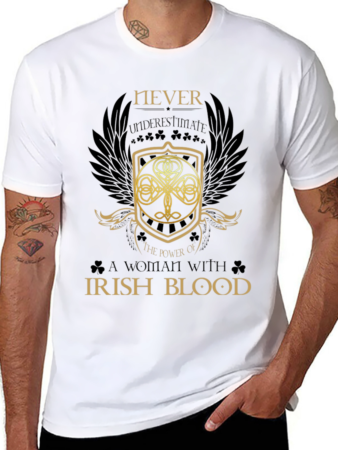 Irish Pride Tee - Never Underestimate Irish Blood