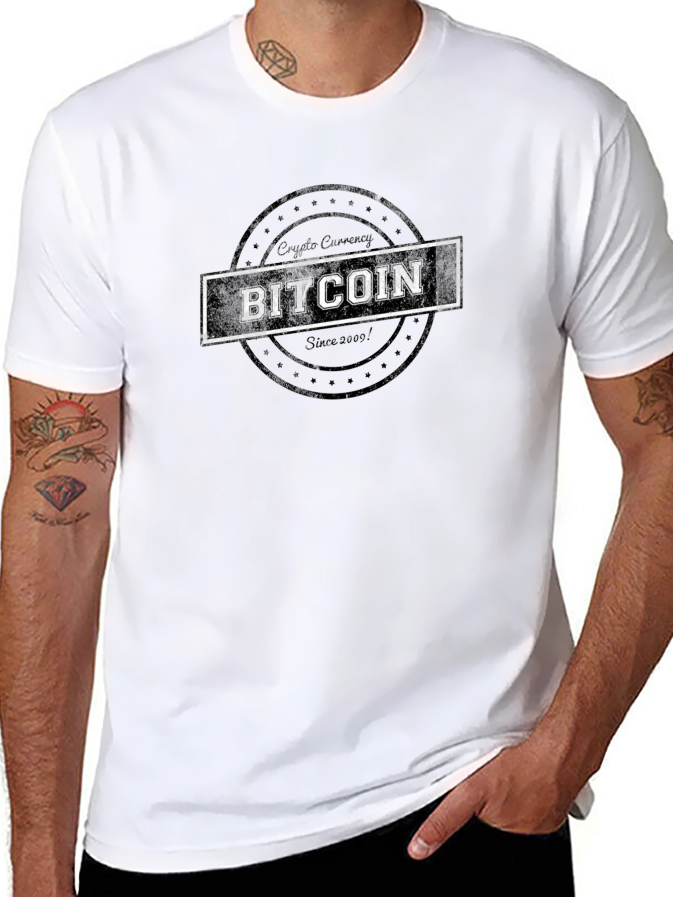 Bitcoin Crypto Currency Graphic T-Shirt