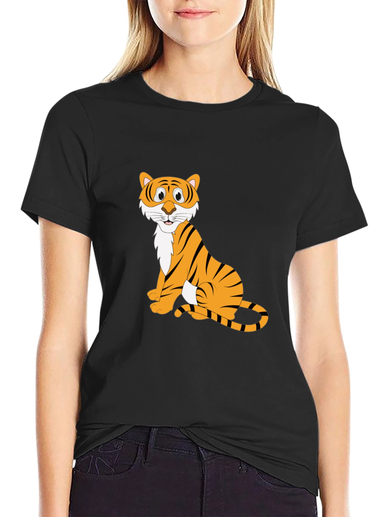 Black Tiger Graphic T-Shirt for Men