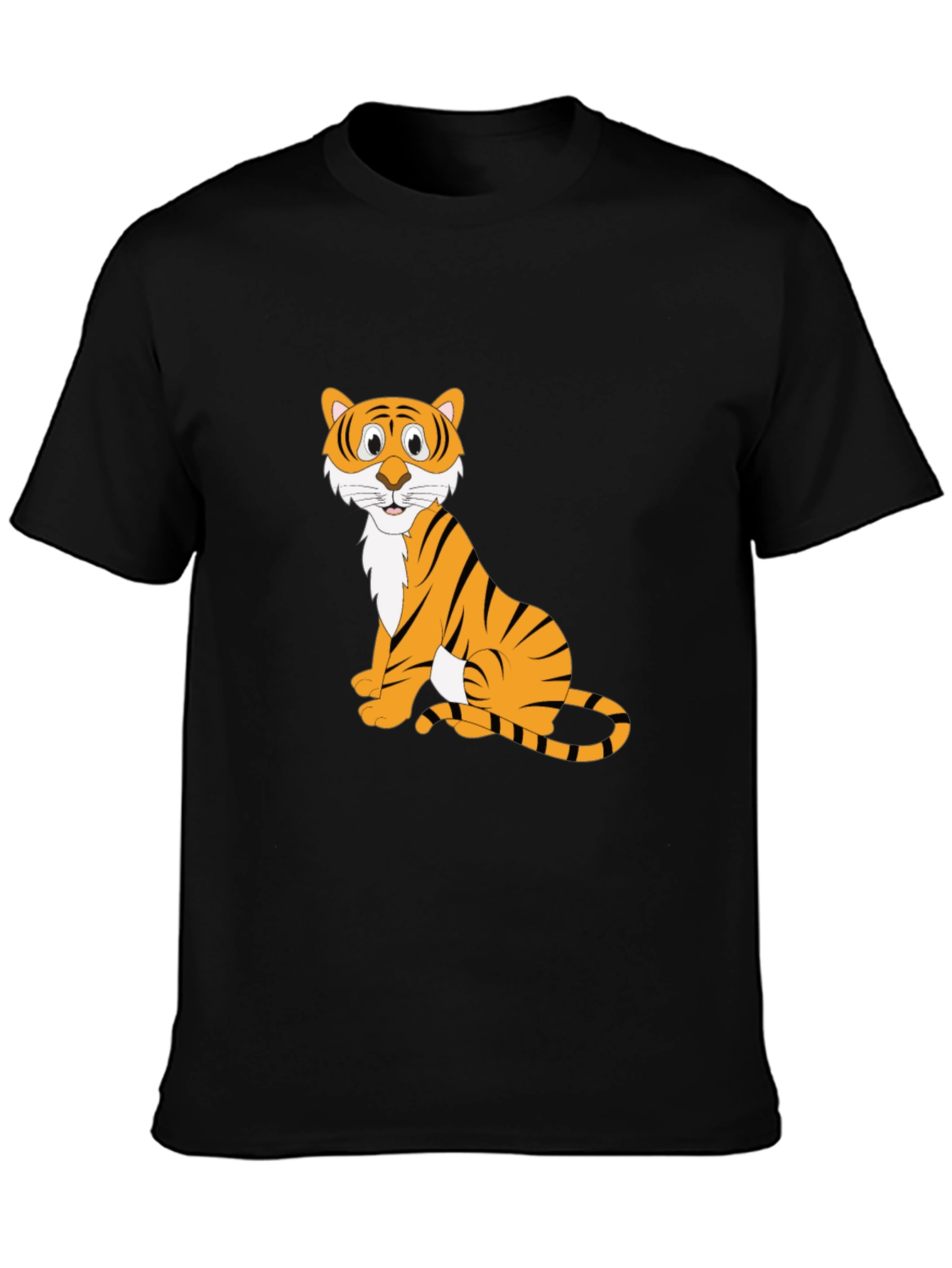 Black Tiger Graphic T-Shirt for Men