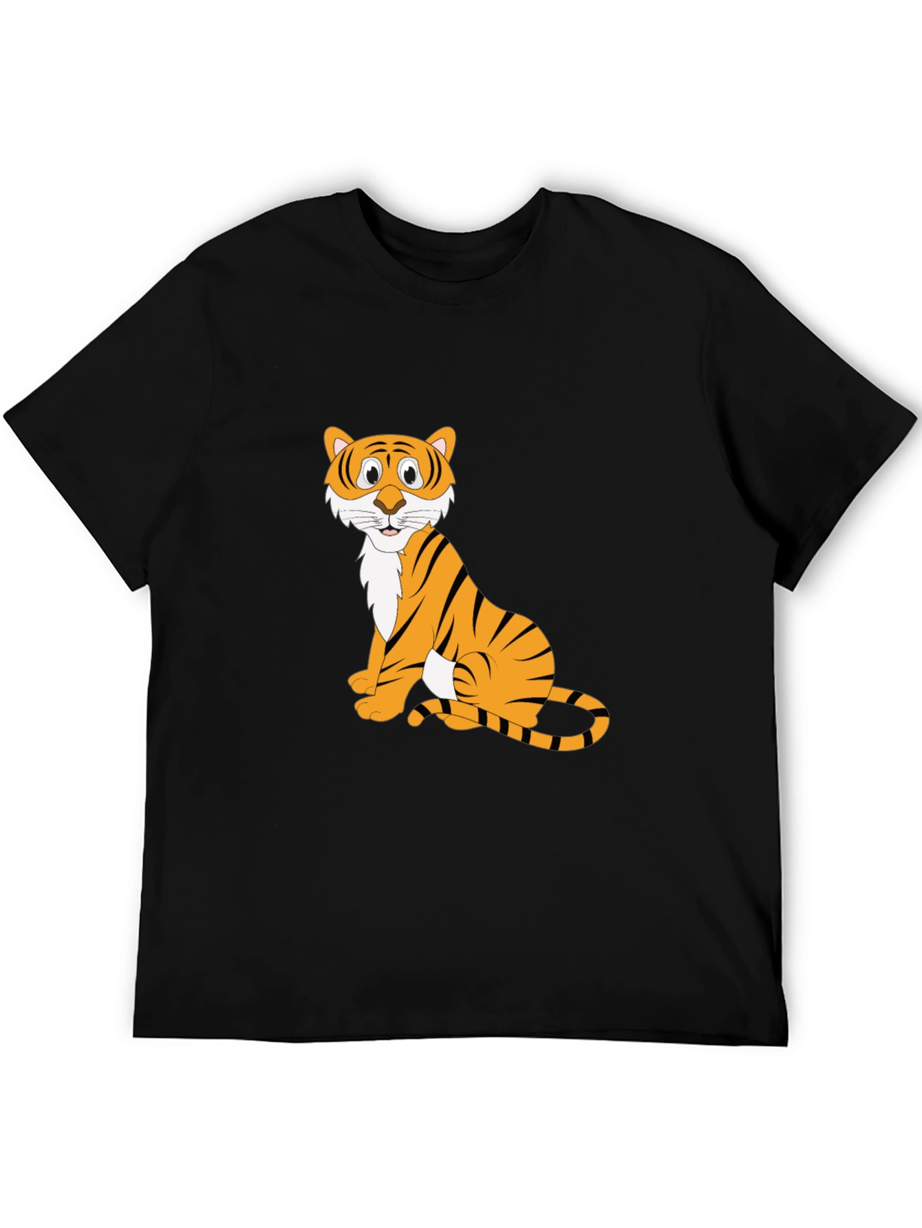 Black Tiger Graphic T-Shirt for Men
