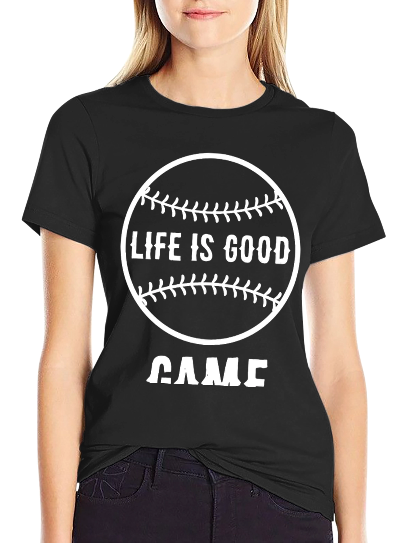 Life is Good Baseball T-Shirt