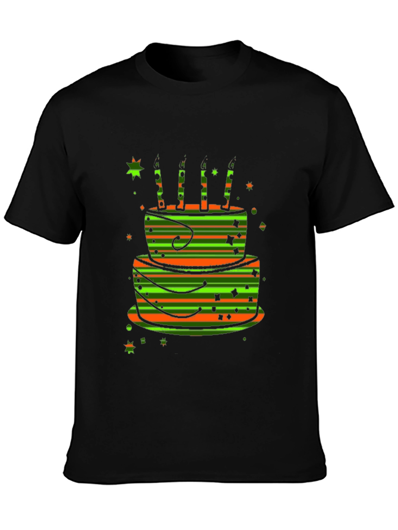 Birthday Cake Graphic Tee - Fun Celebration Shirt