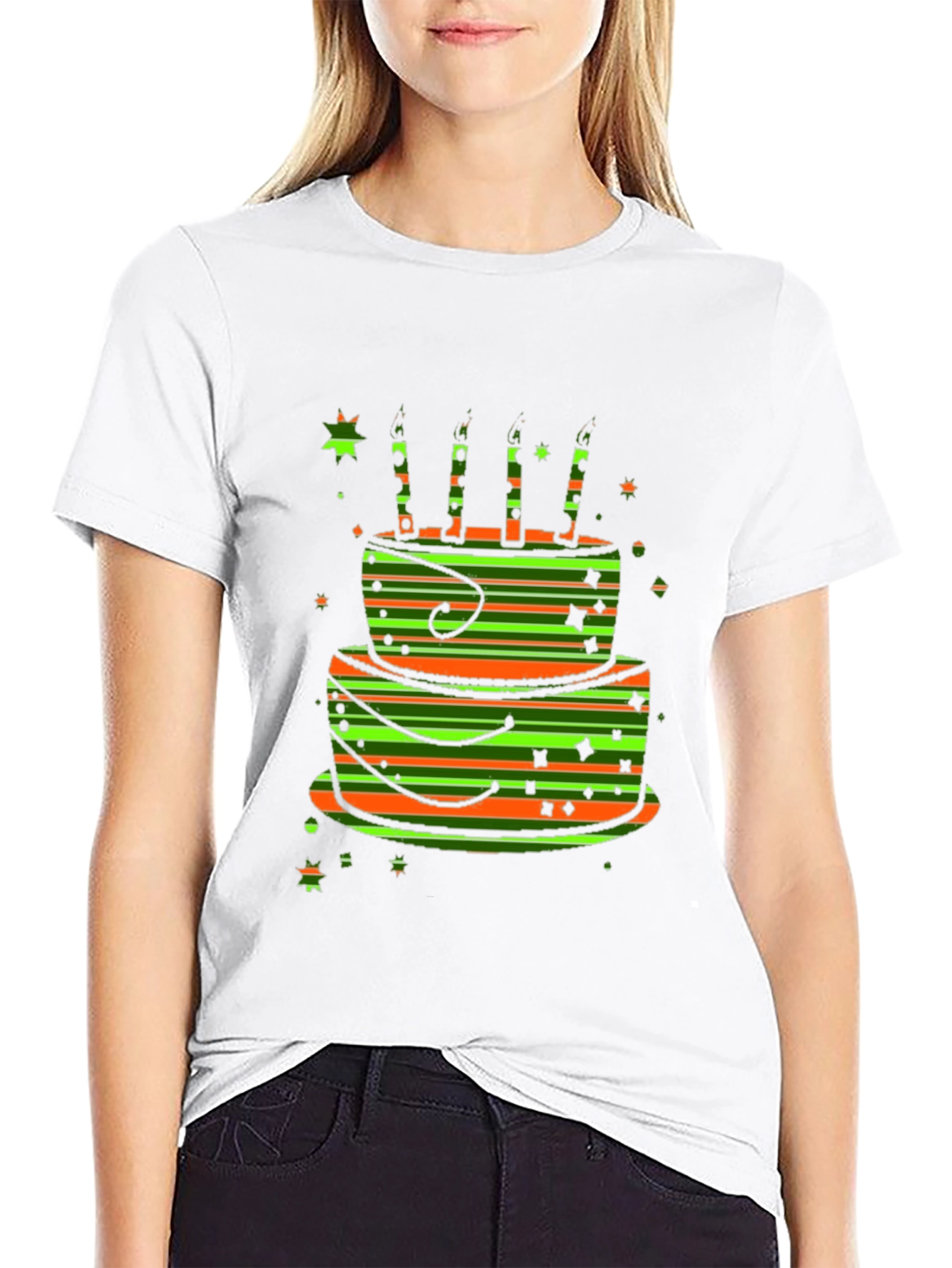 Birthday Cake Graphic Tee - Fun Celebration Shirt