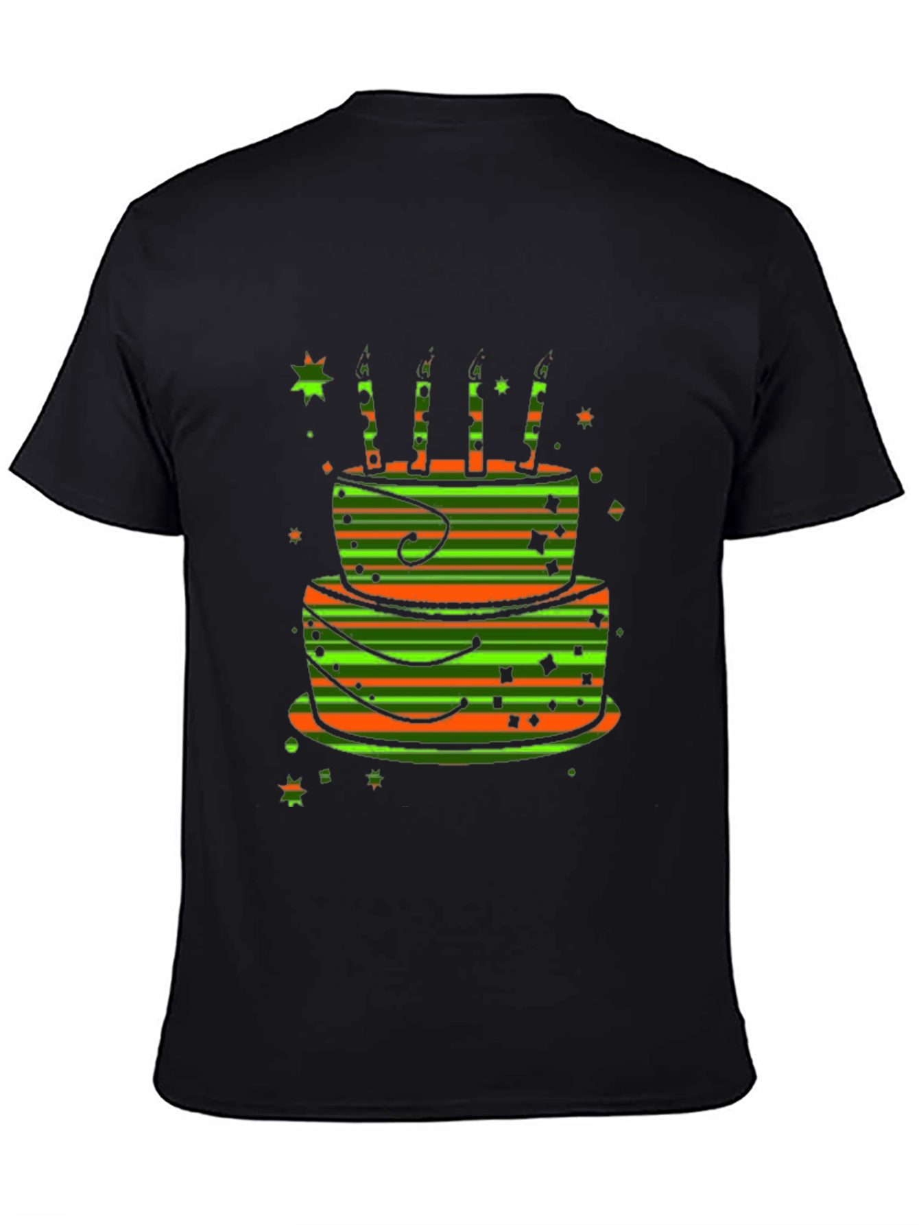 Birthday Cake Graphic Tee - Fun Celebration Shirt