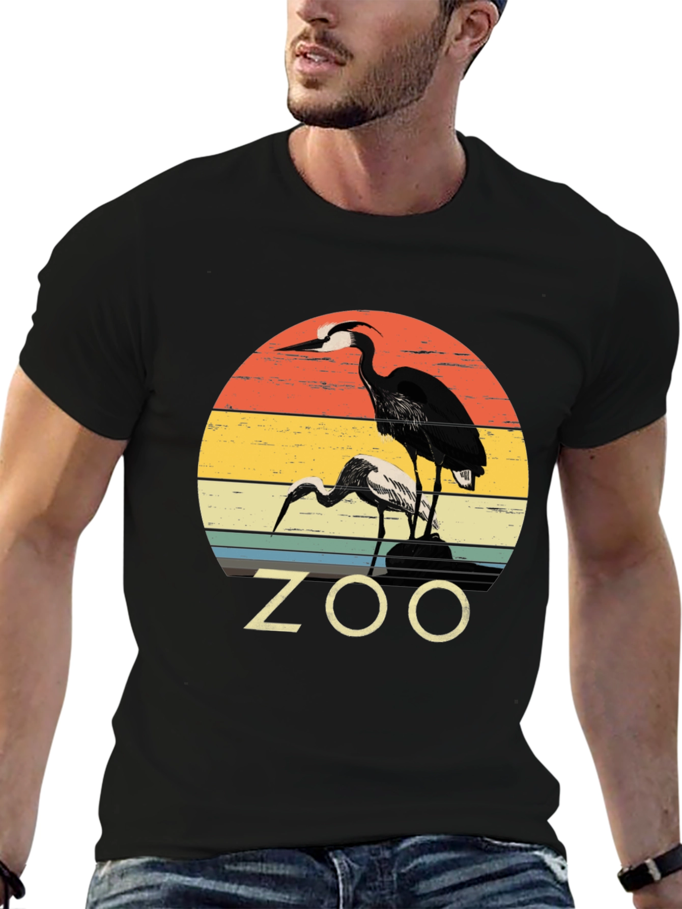 Zoo Bird Graphic T-Shirt