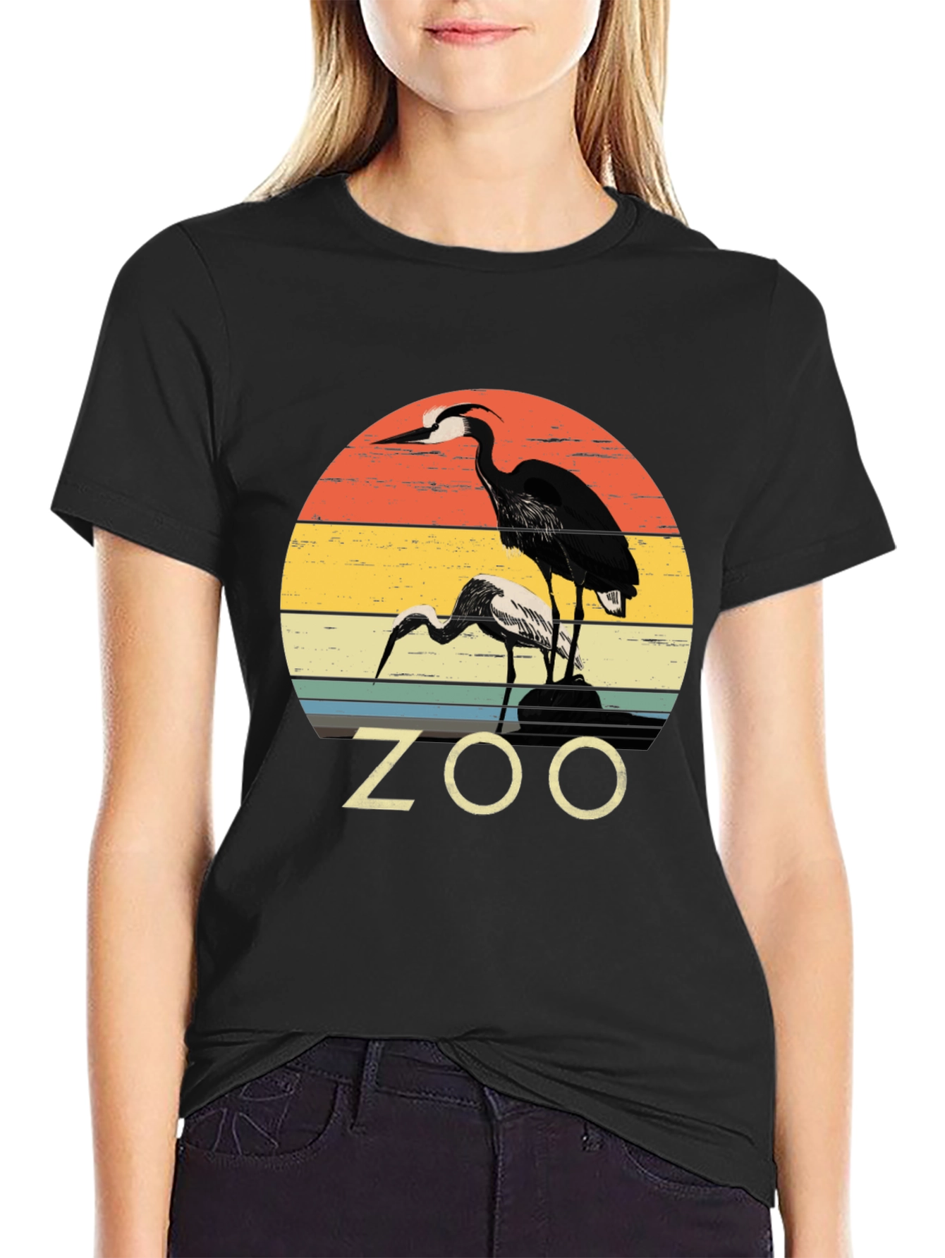 Zoo Bird Graphic T-Shirt