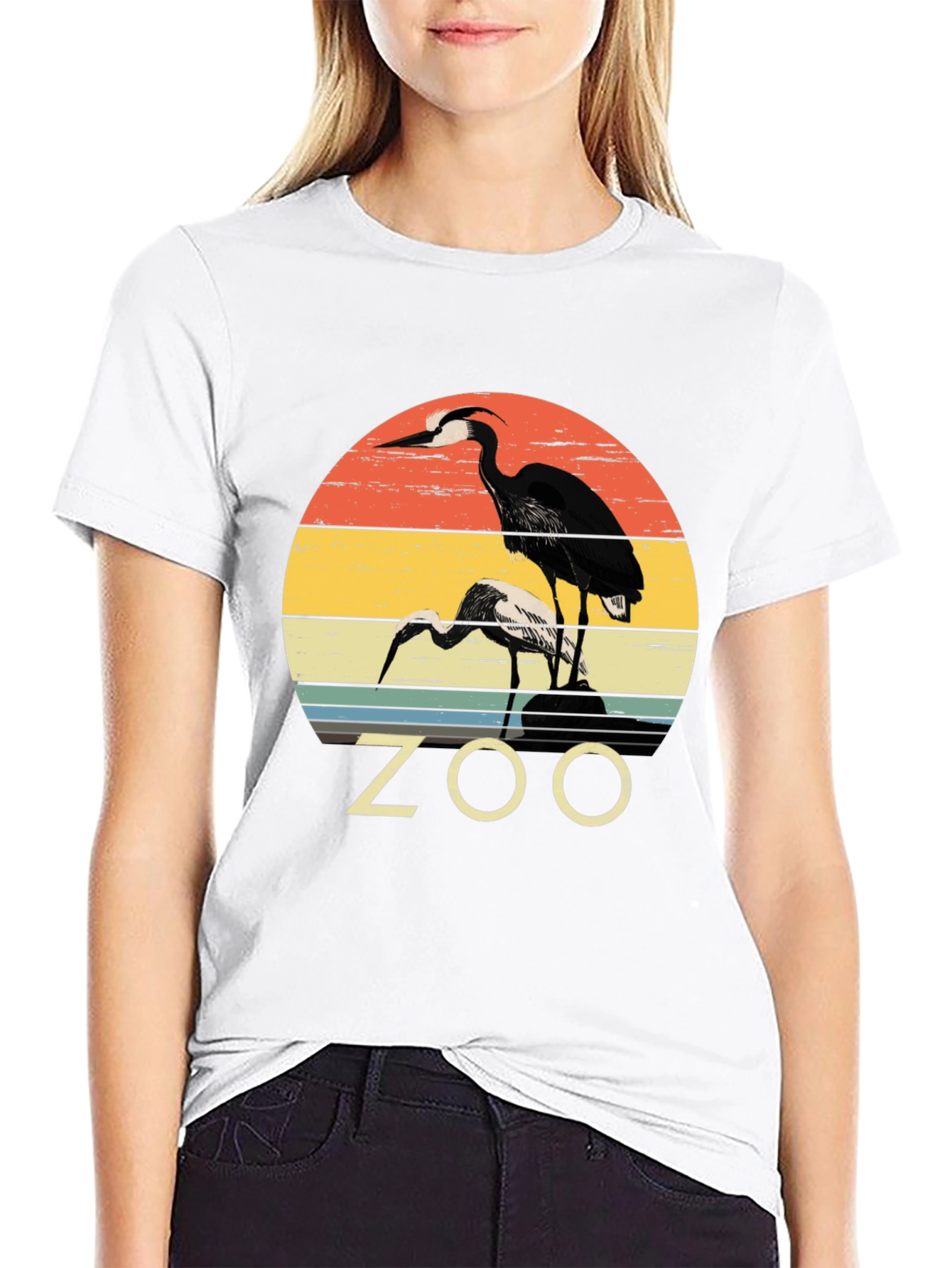 Zoo Bird Graphic T-Shirt