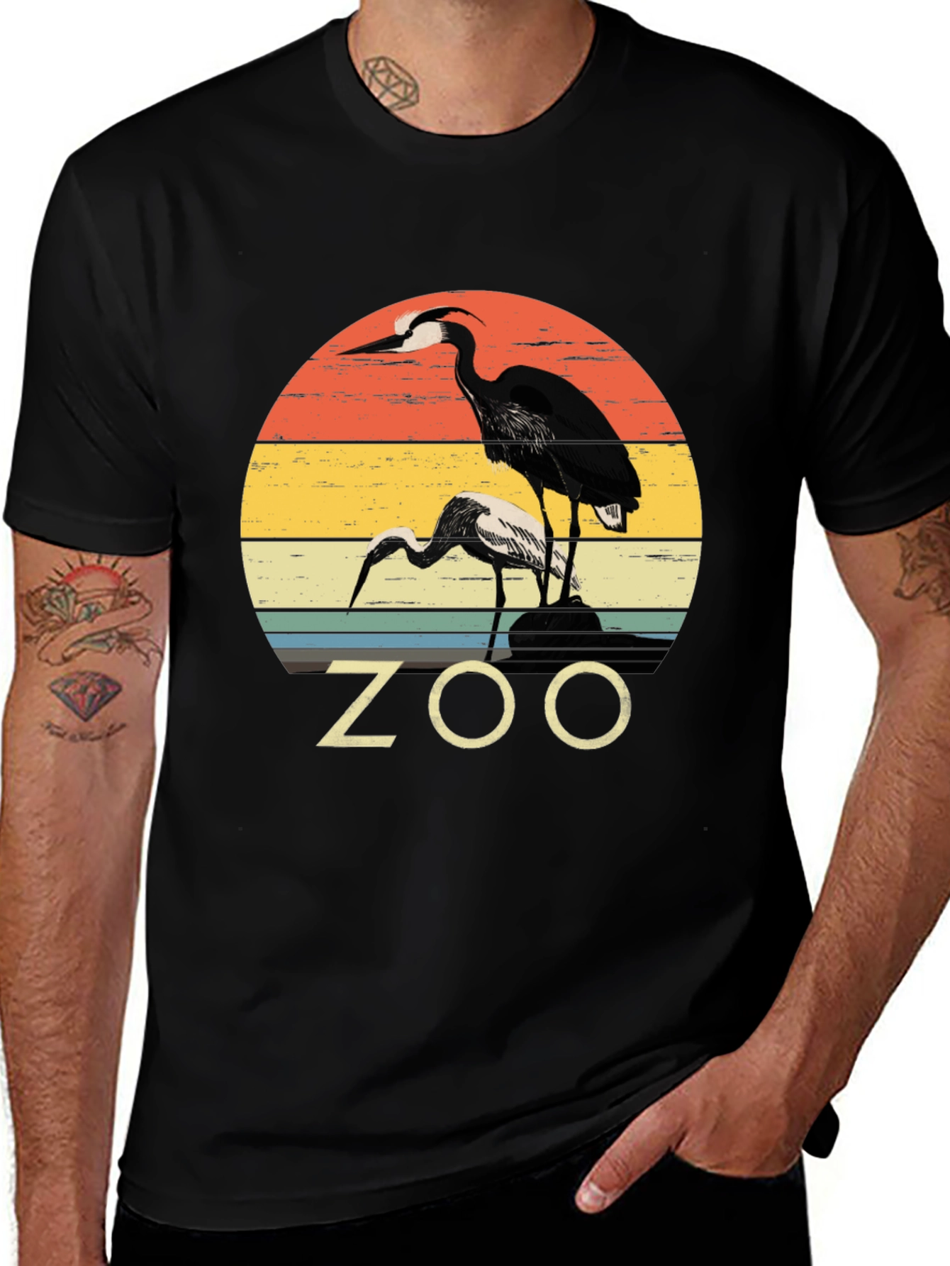 Zoo Bird Graphic T-Shirt