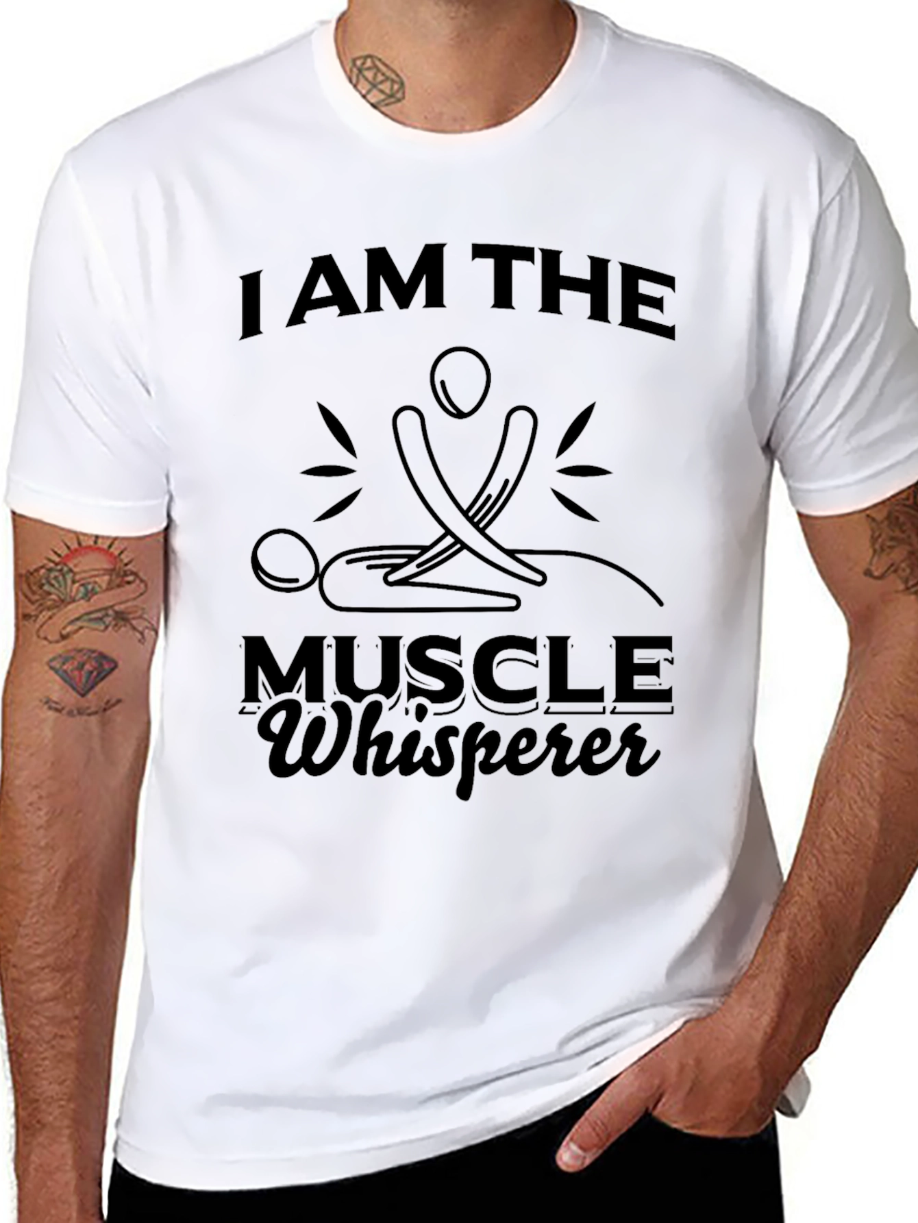 I am the Muscle Whisperer Funny Massage Therapist T-Shirt