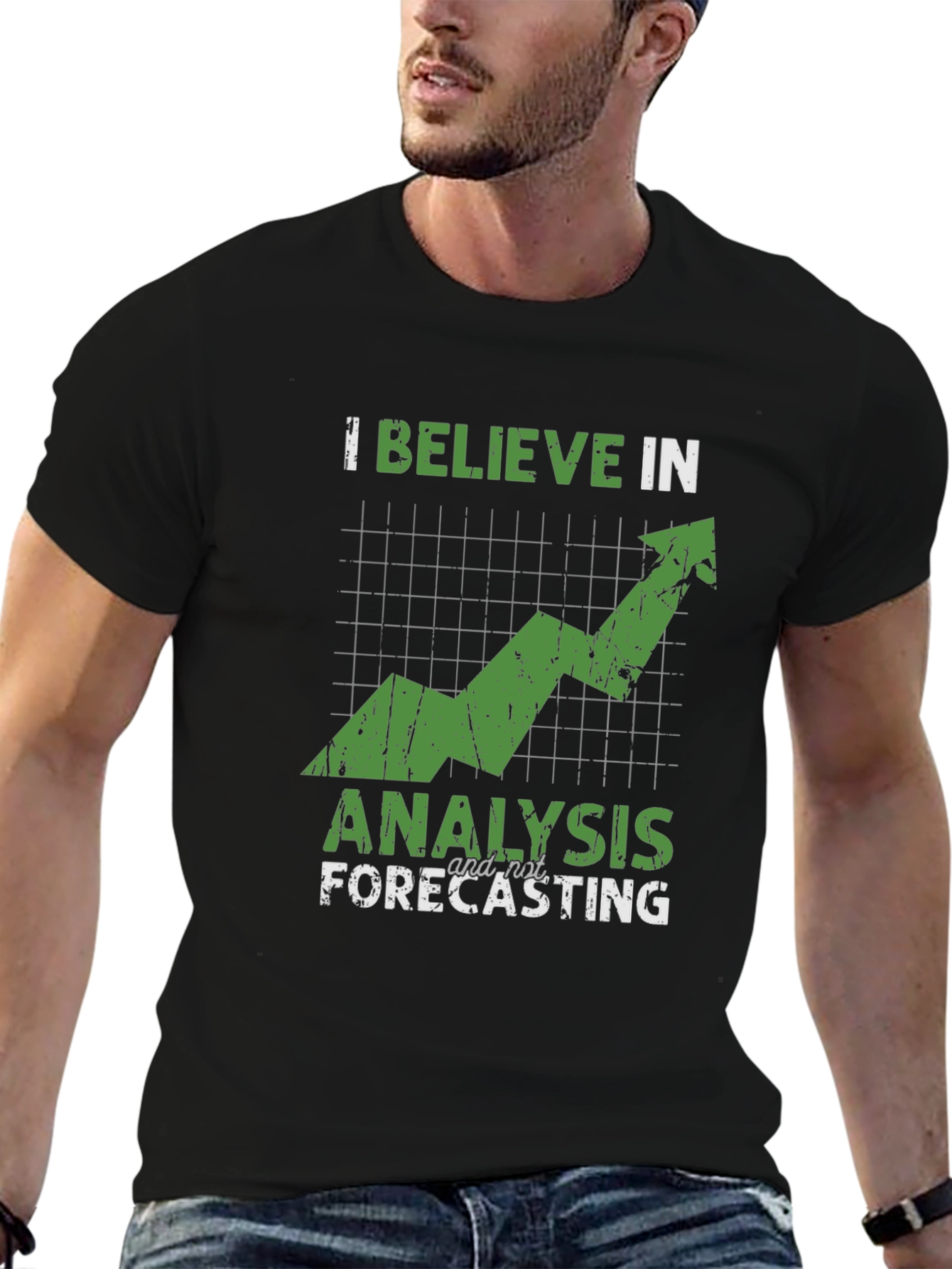 I Believe in Analysis Graphic Tee - Black
