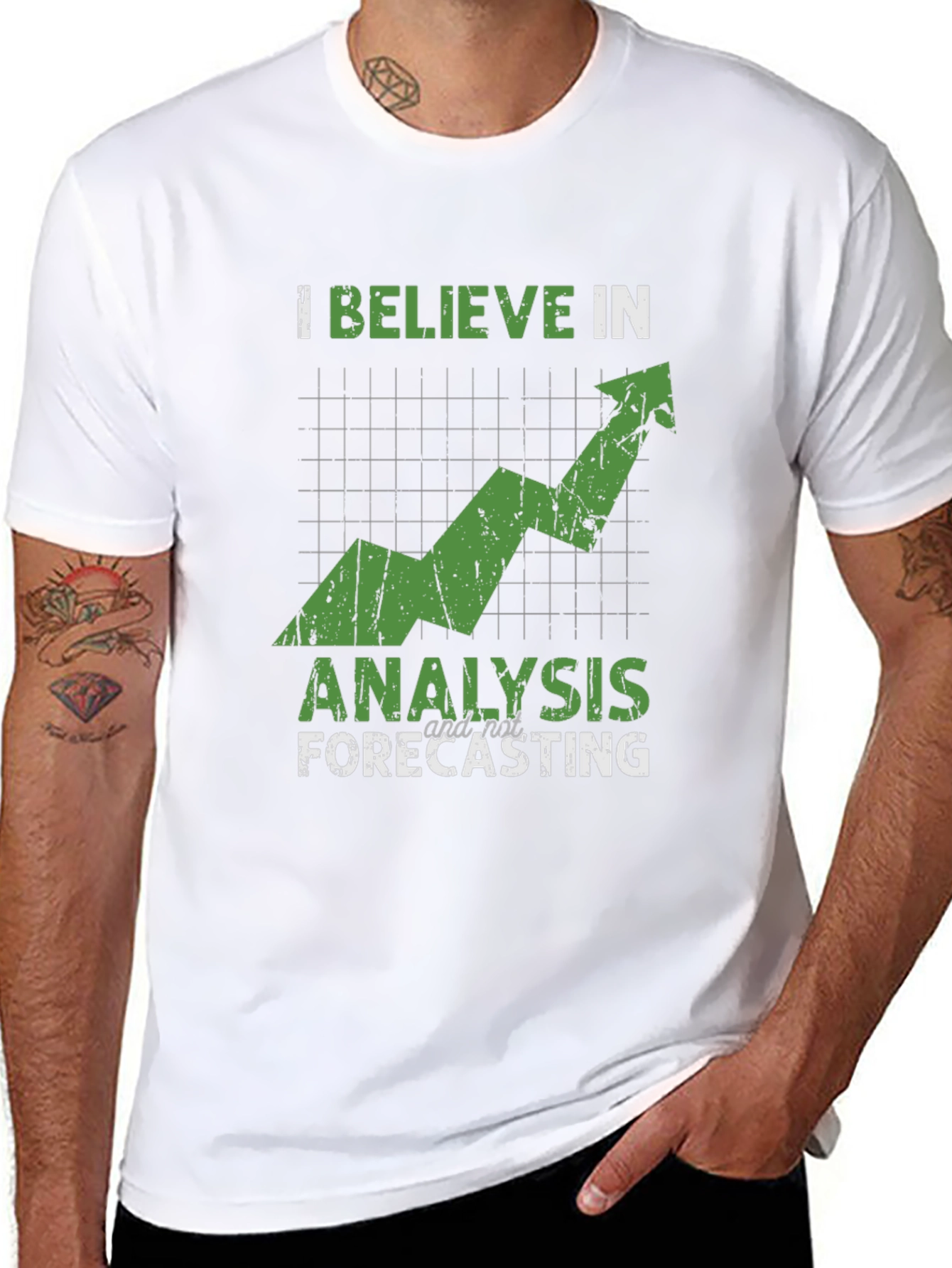 I Believe in Analysis Graphic Tee - Black