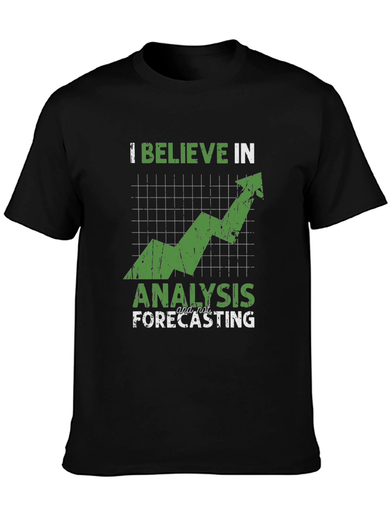 I Believe in Analysis Graphic Tee - Black
