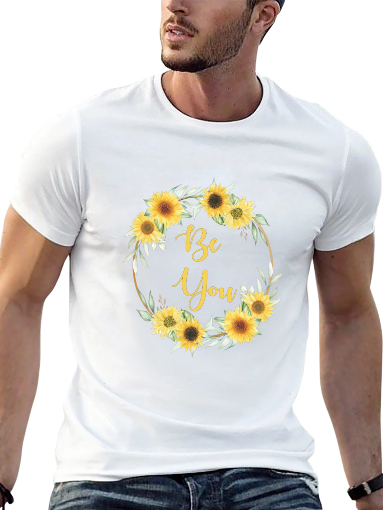 Sunflower Be You Graphic Black T-Shirt