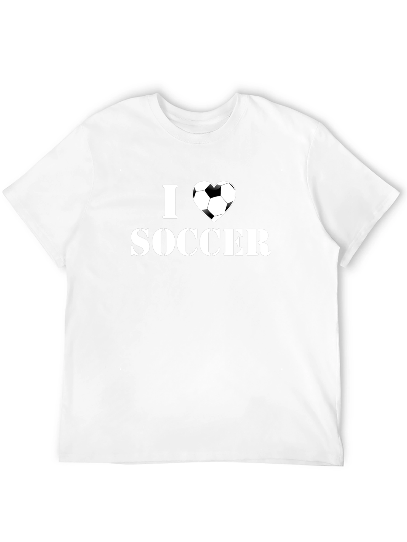 I Heart Soccer T-Shirt - Black Graphic Tee