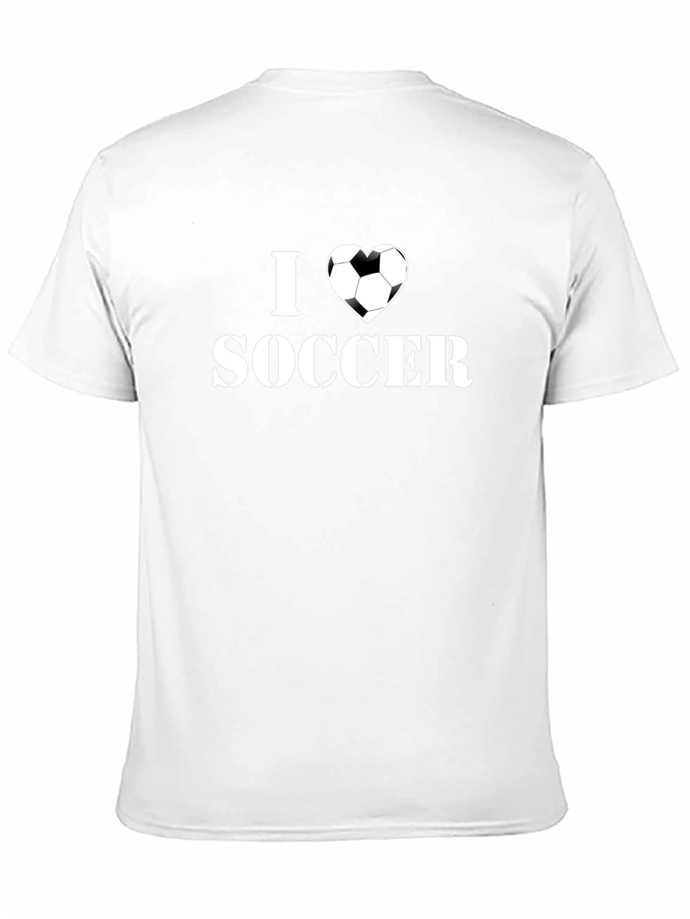 I Heart Soccer T-Shirt - Black Graphic Tee