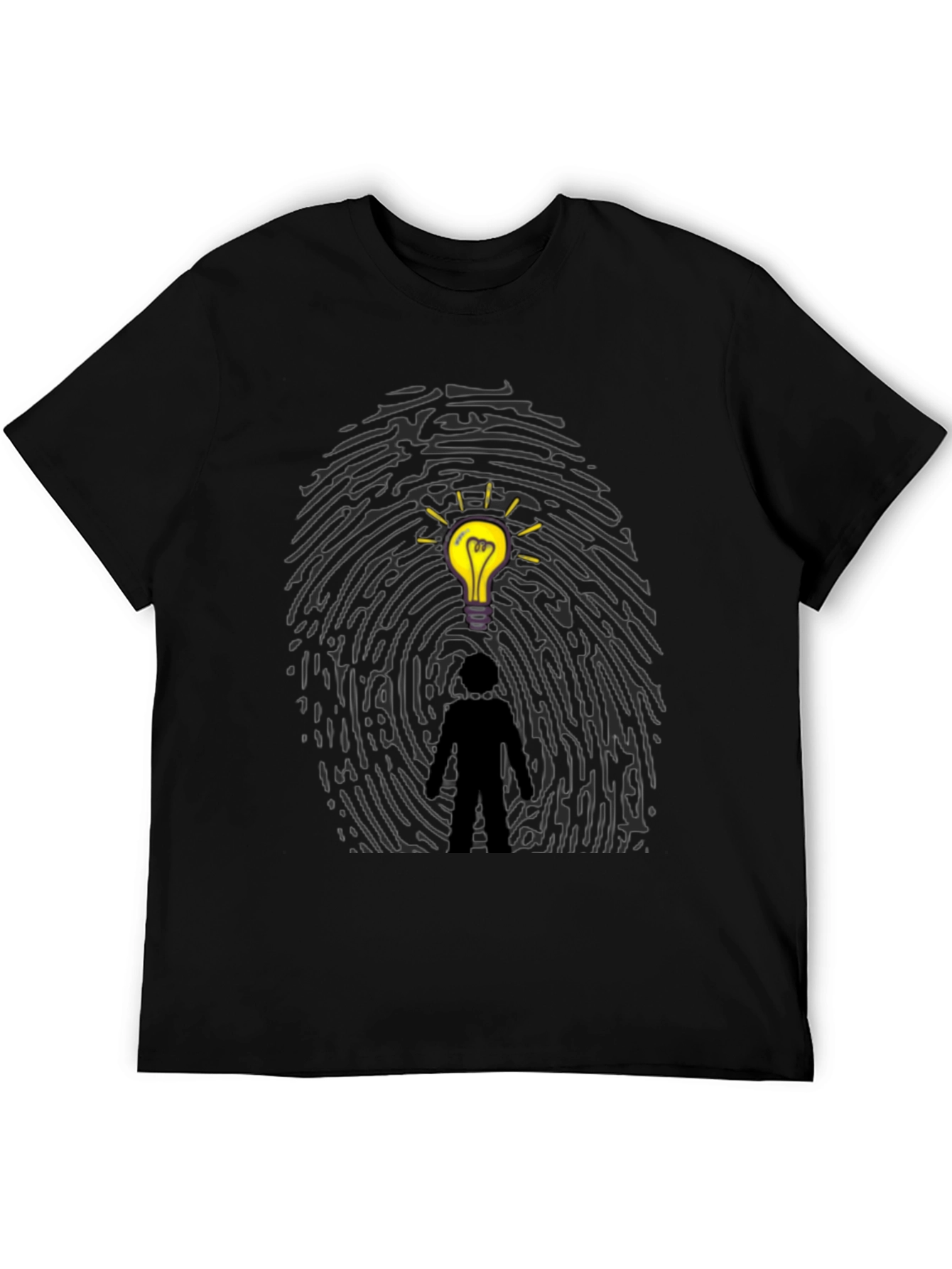 Idea Fingerprint T-Shirt - Unique Graphic Tee