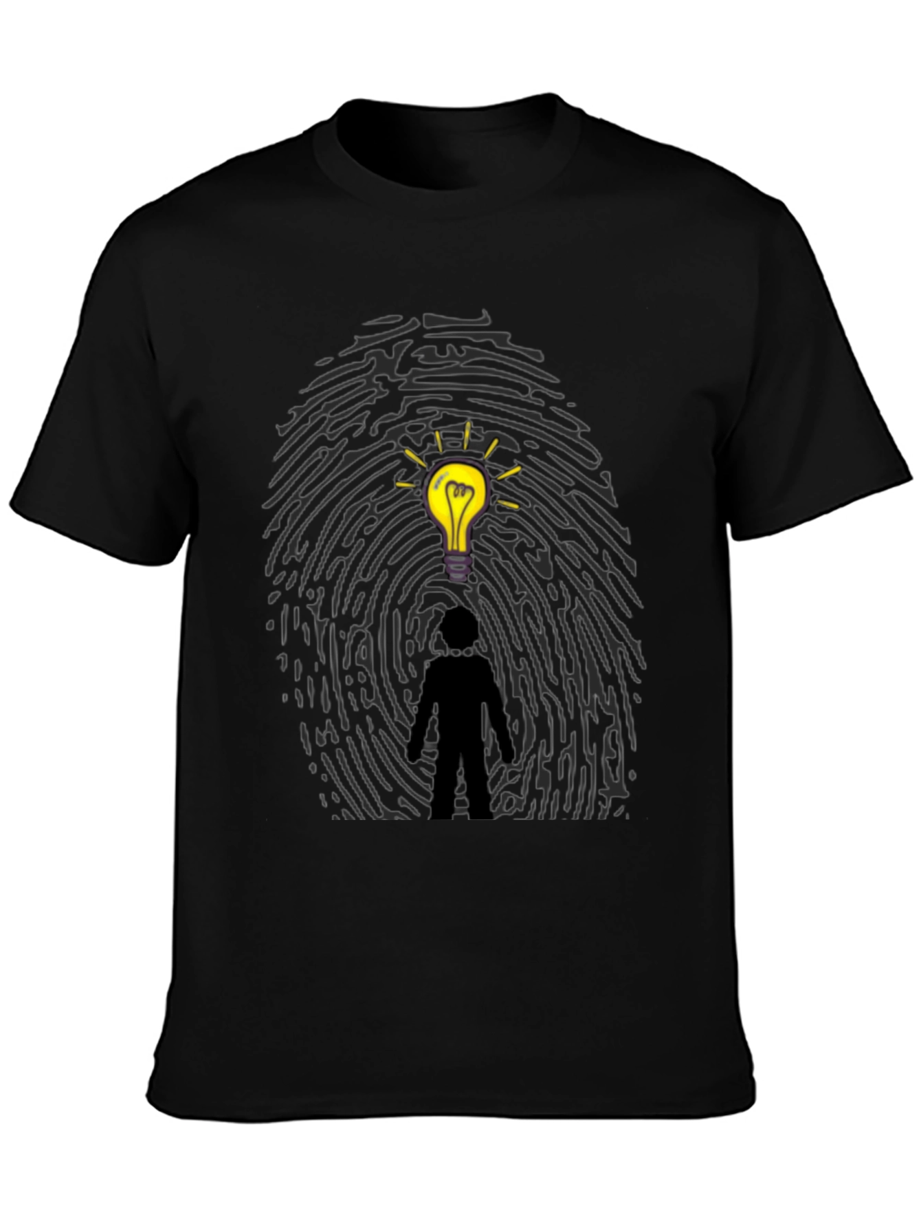 Idea Fingerprint T-Shirt - Unique Graphic Tee