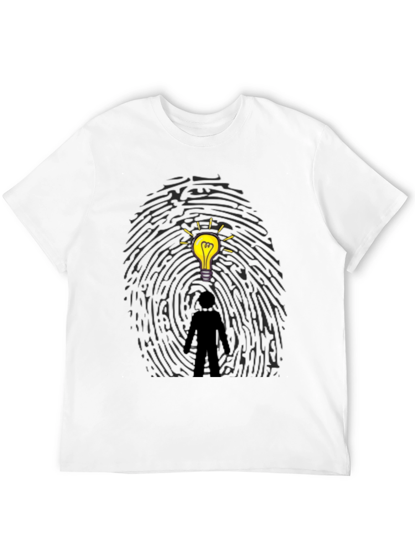 Idea Fingerprint T-Shirt - Unique Graphic Tee