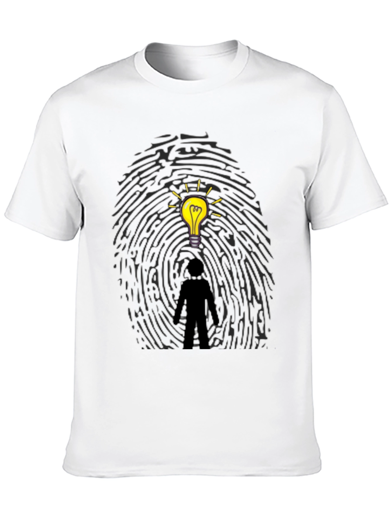 Idea Fingerprint T-Shirt - Unique Graphic Tee