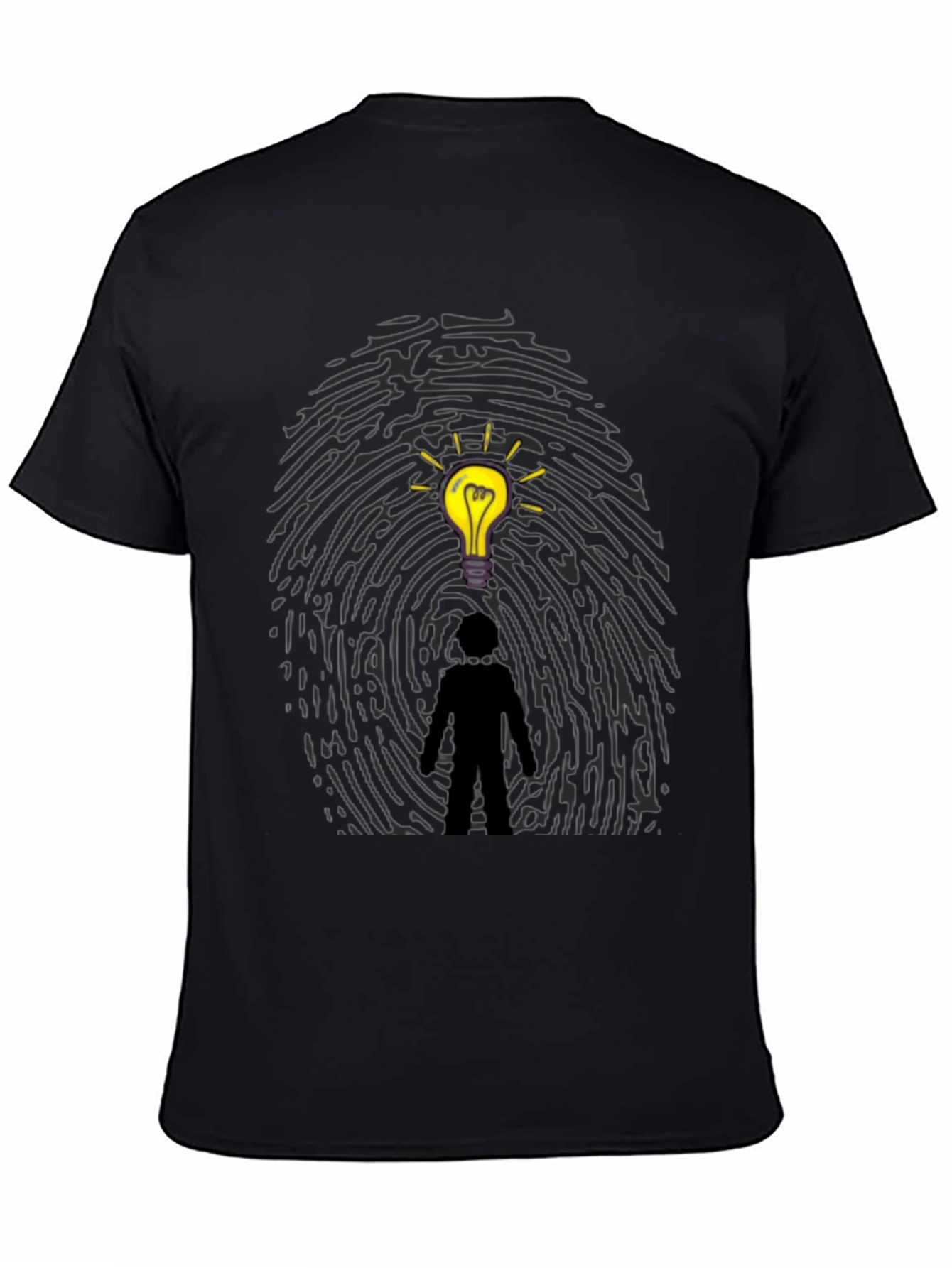 Idea Fingerprint T-Shirt - Unique Graphic Tee