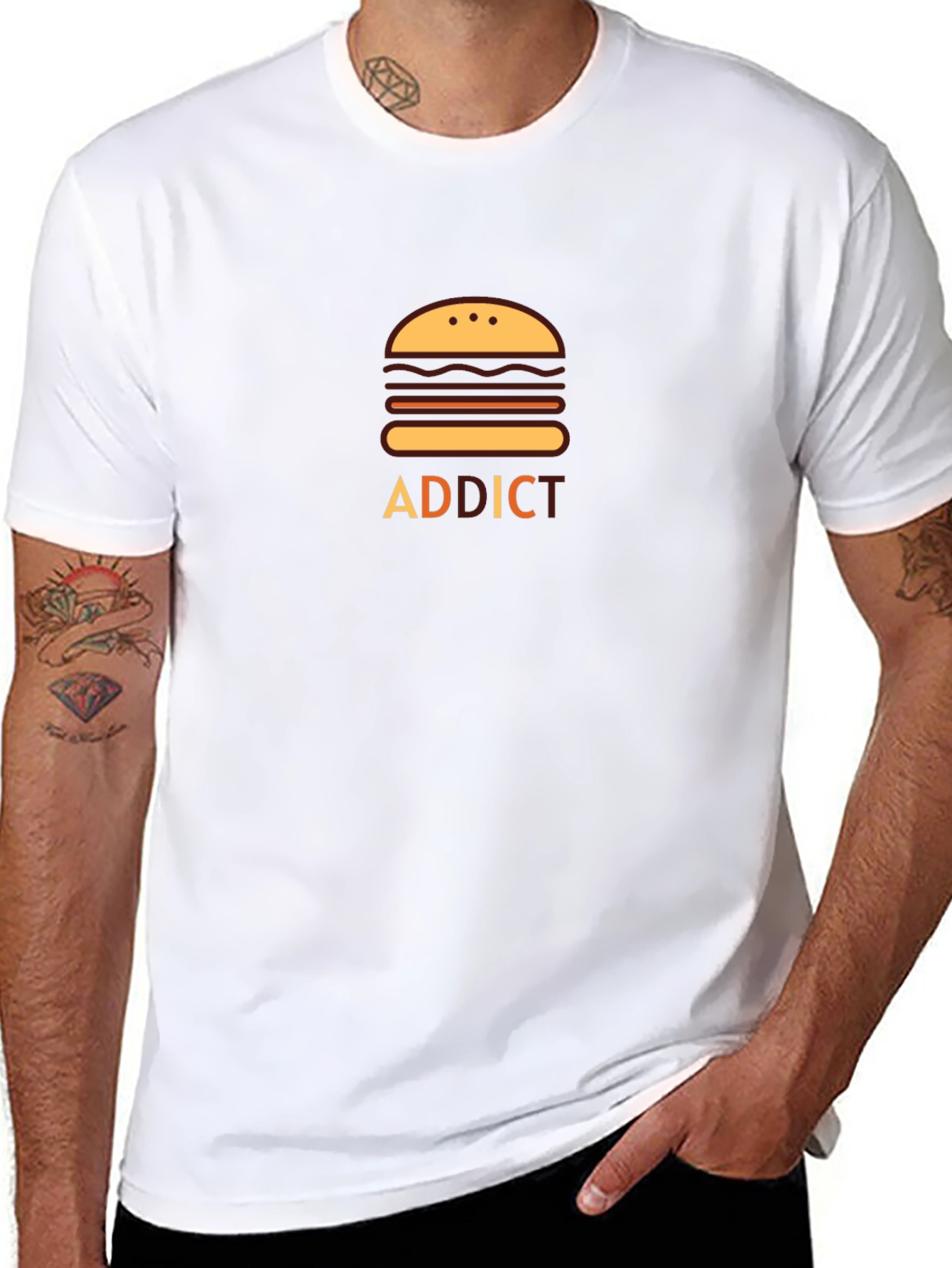 Burger Addict T-Shirt - Casual Style
