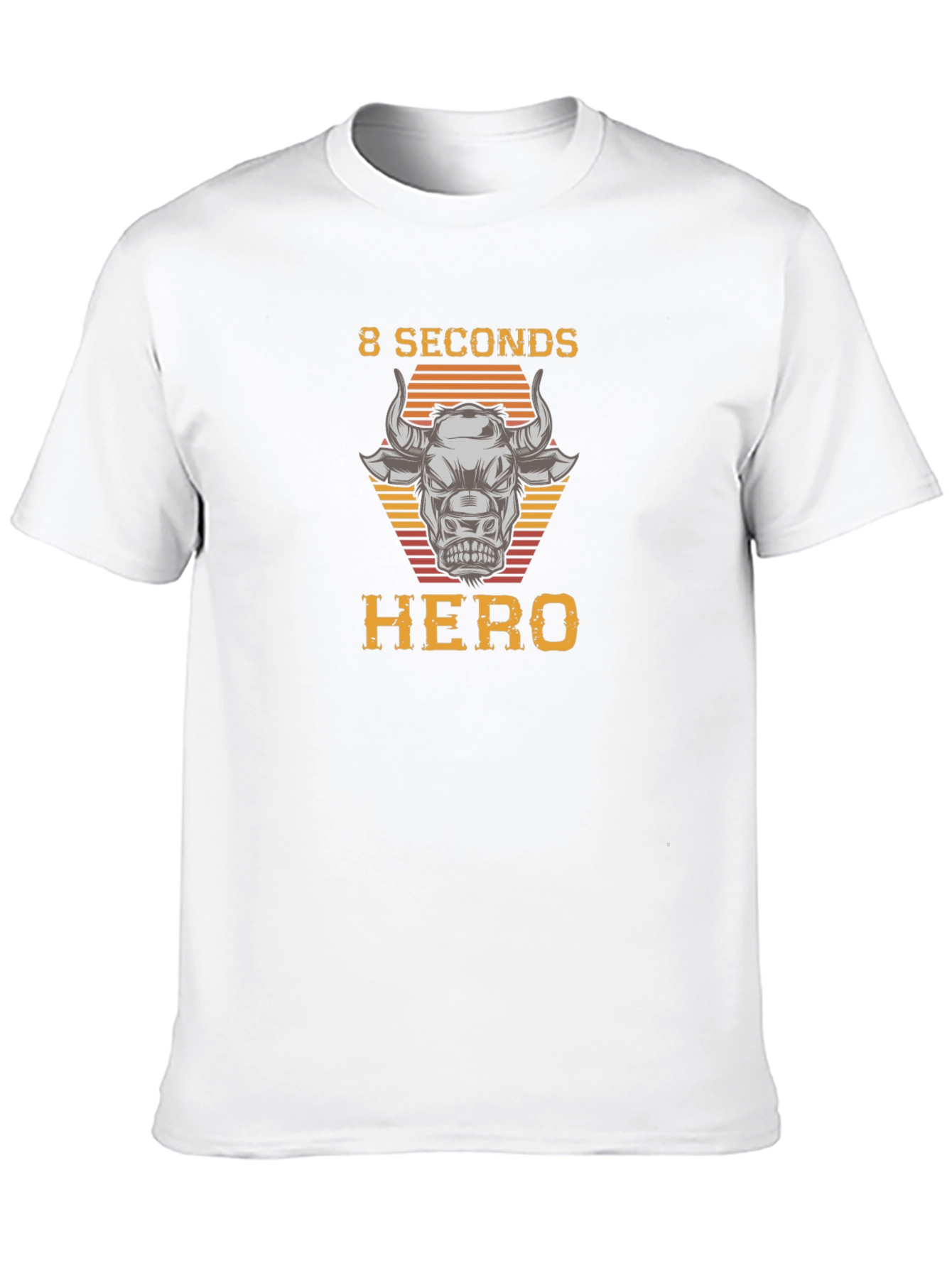 8 Seconds Hero Bull Riding Graphic T-Shirt
