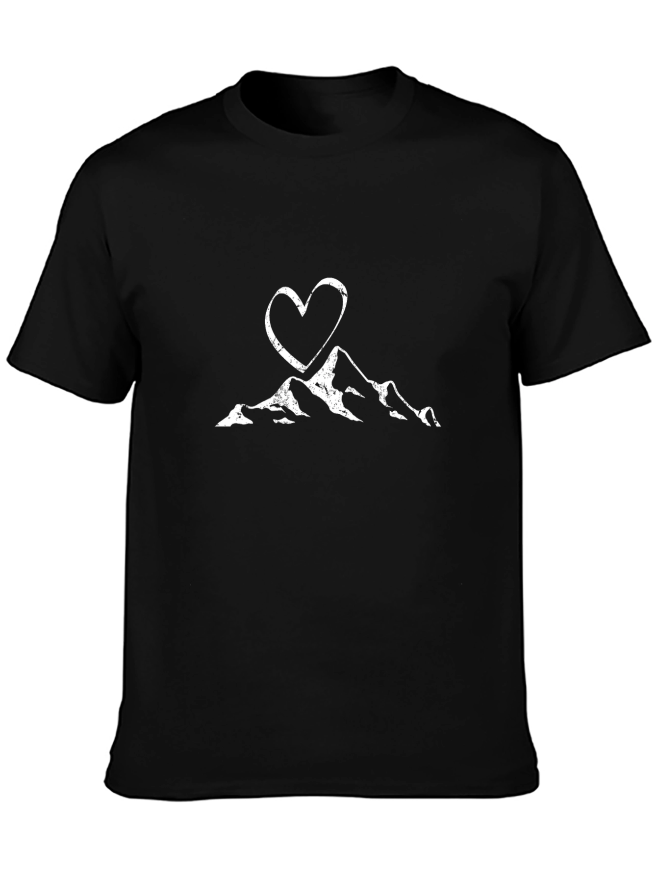 Mountain Heart Graphic Tee - Black