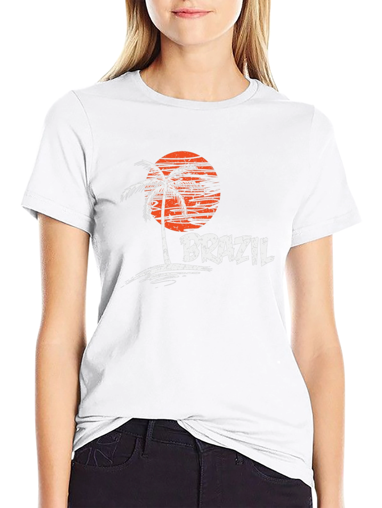 Brazil Palm Tree Graphic T-Shirt