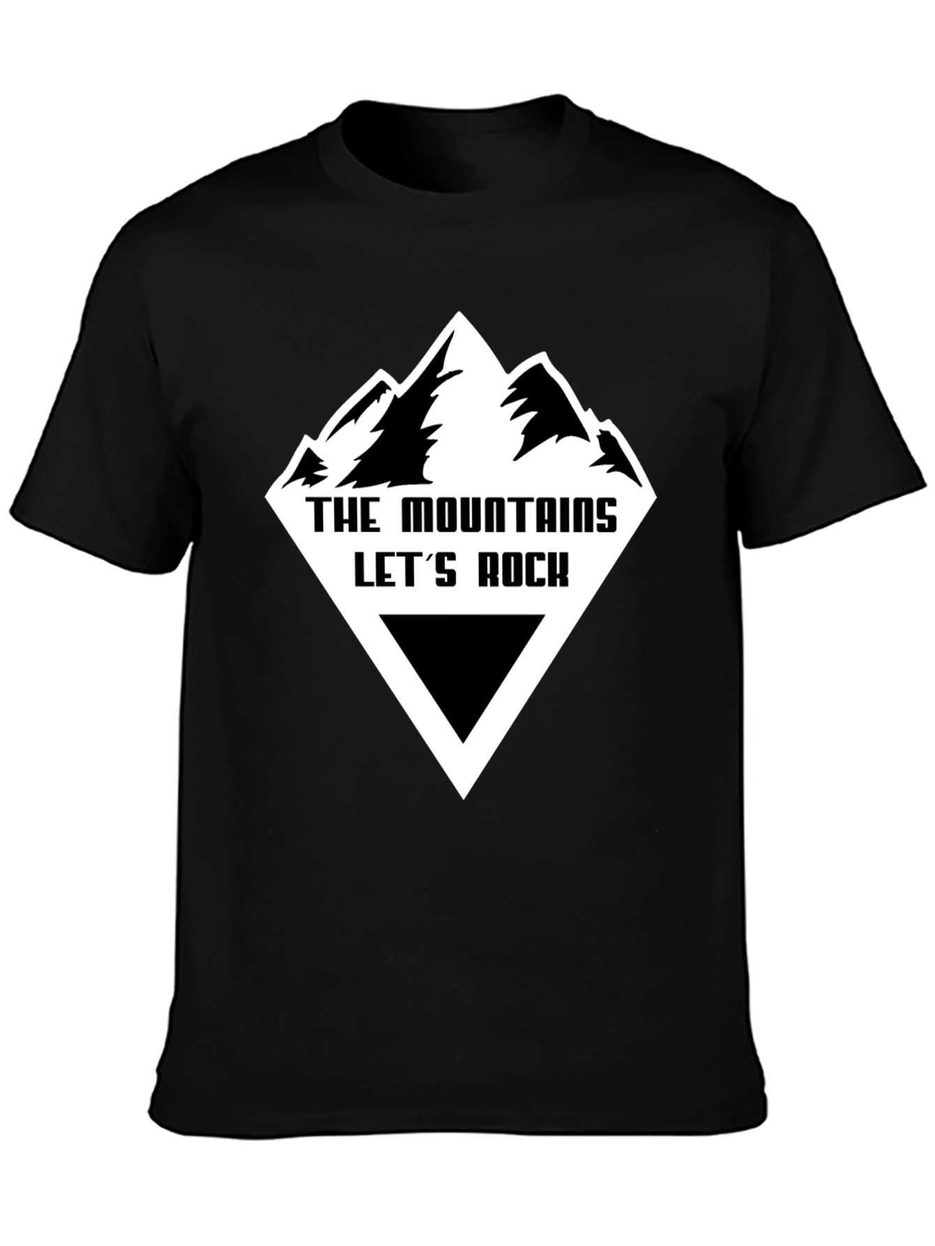 Mountains Lets Rock Graphic Tee