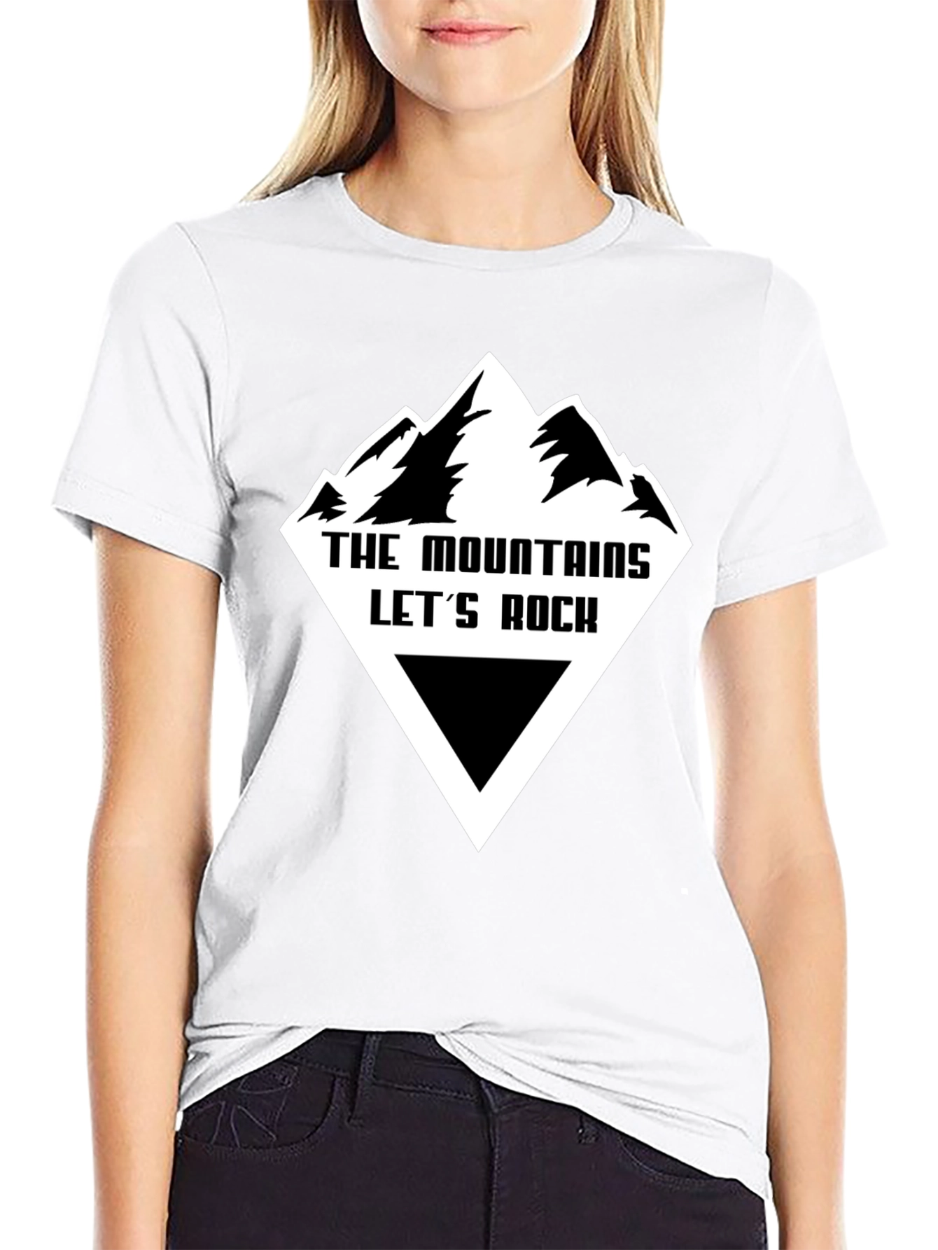 Mountains Lets Rock Graphic Tee
