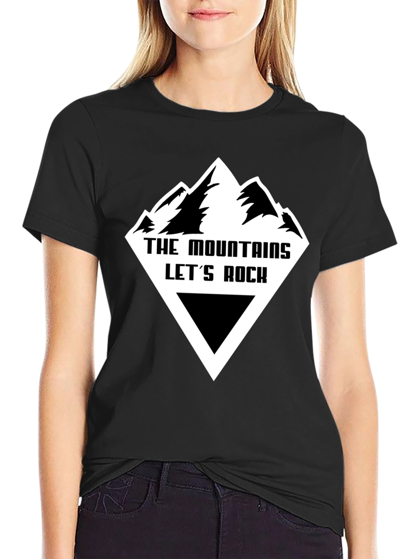 Mountains Lets Rock Graphic Tee