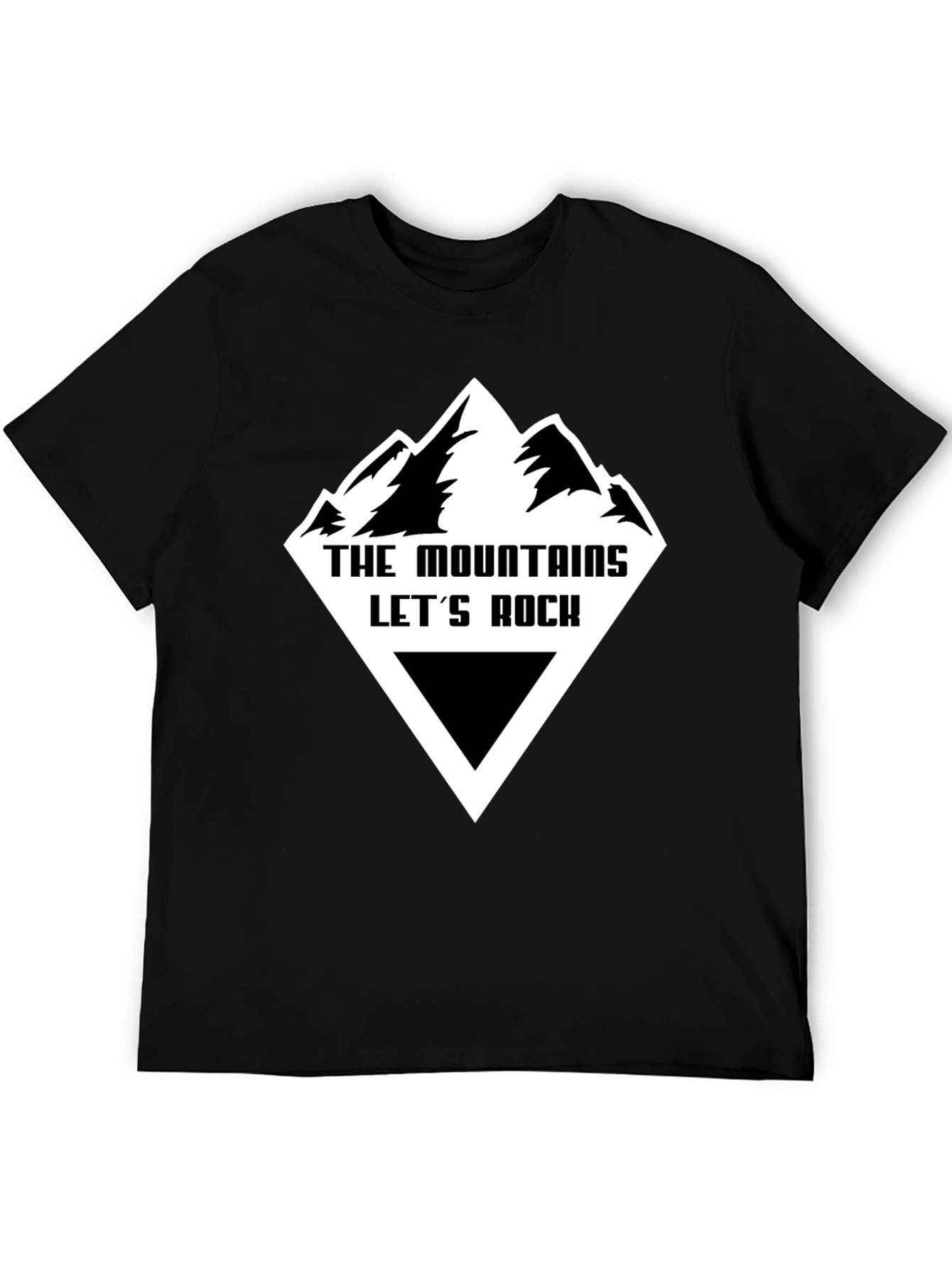 Mountains Lets Rock Graphic Tee