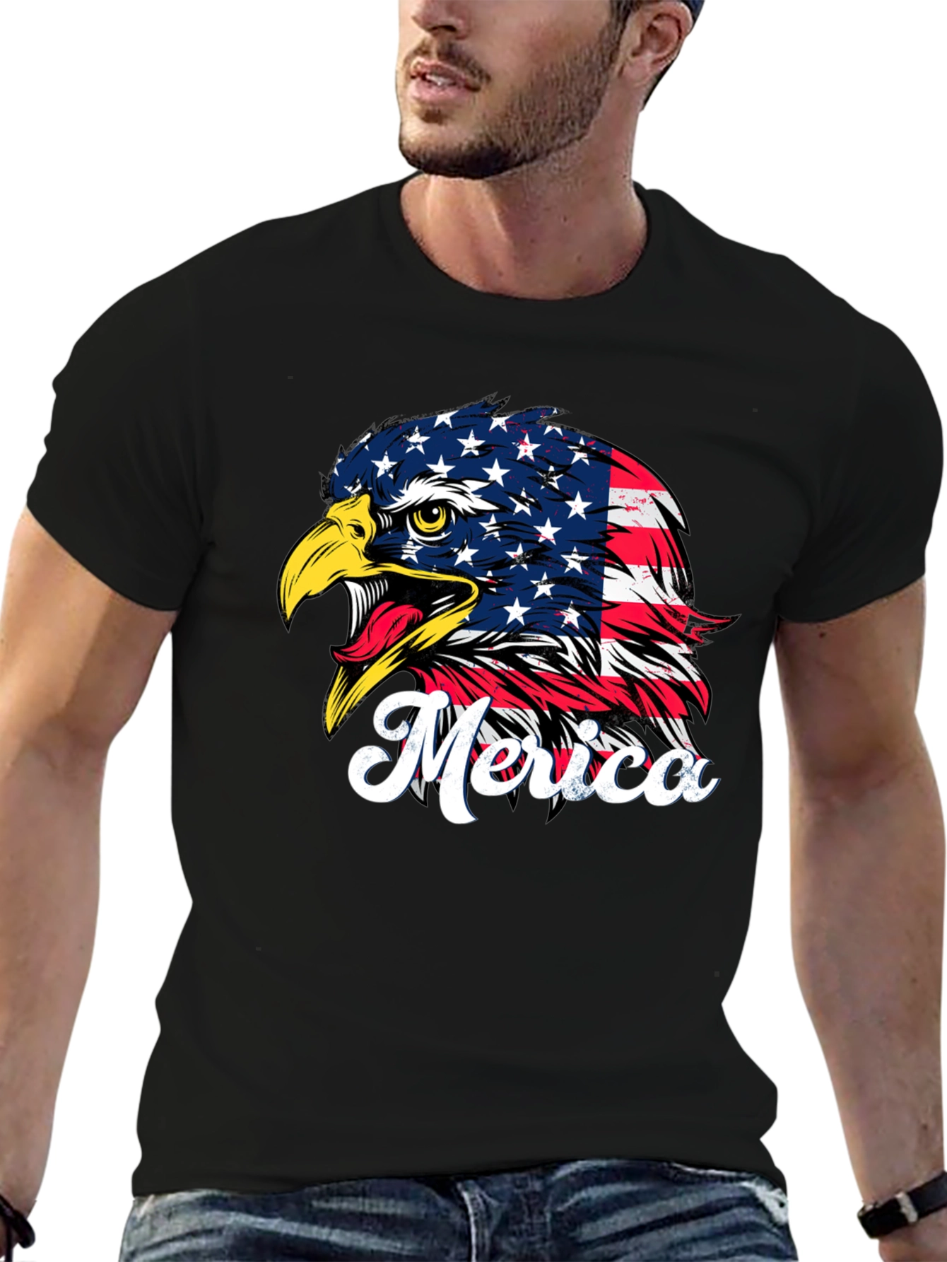American Eagle Flag Graphic Tee