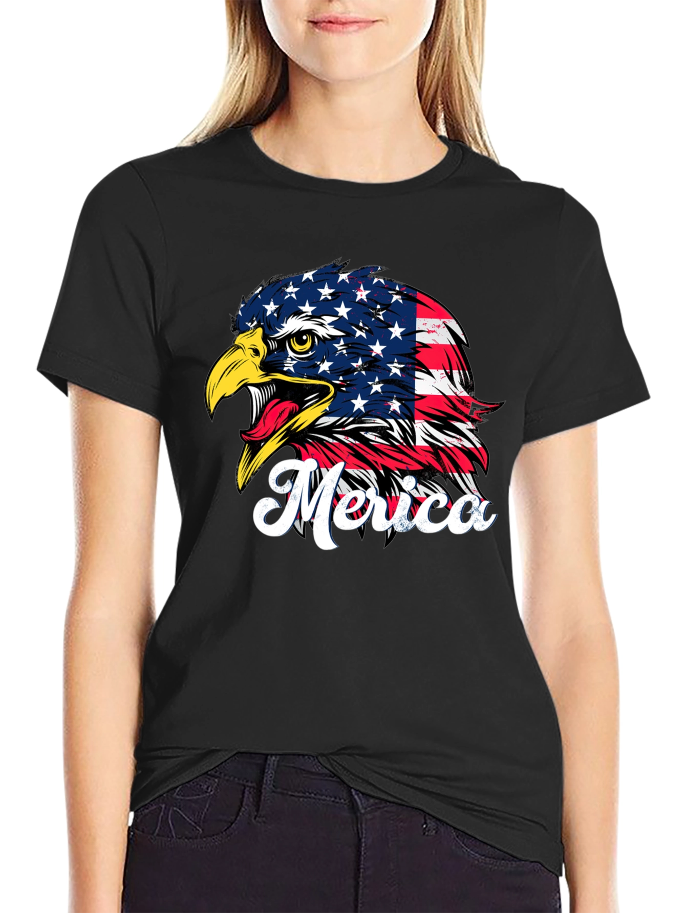 American Eagle Flag Graphic Tee