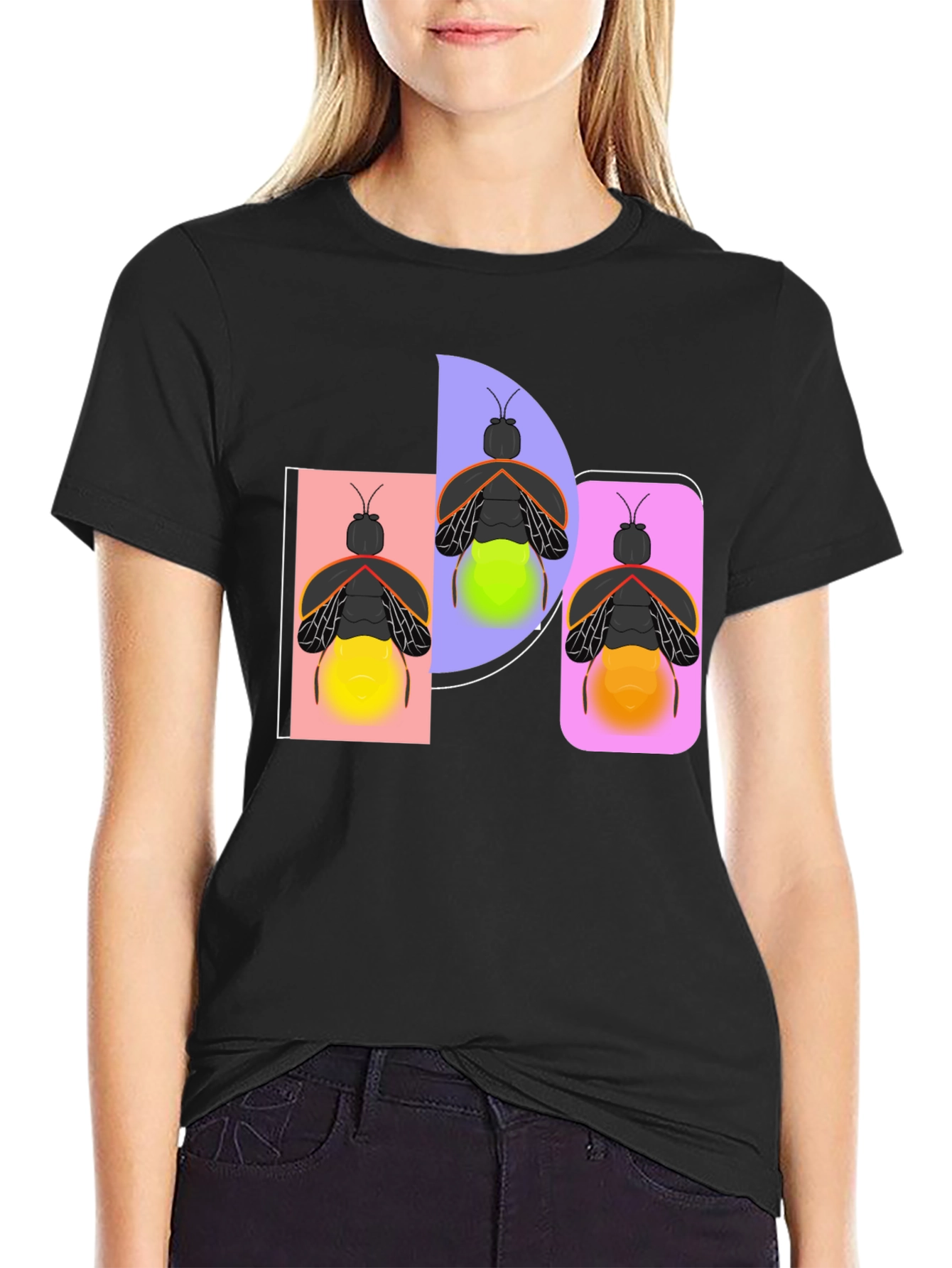 Firefly Graphic Tee - Black Cotton Blend