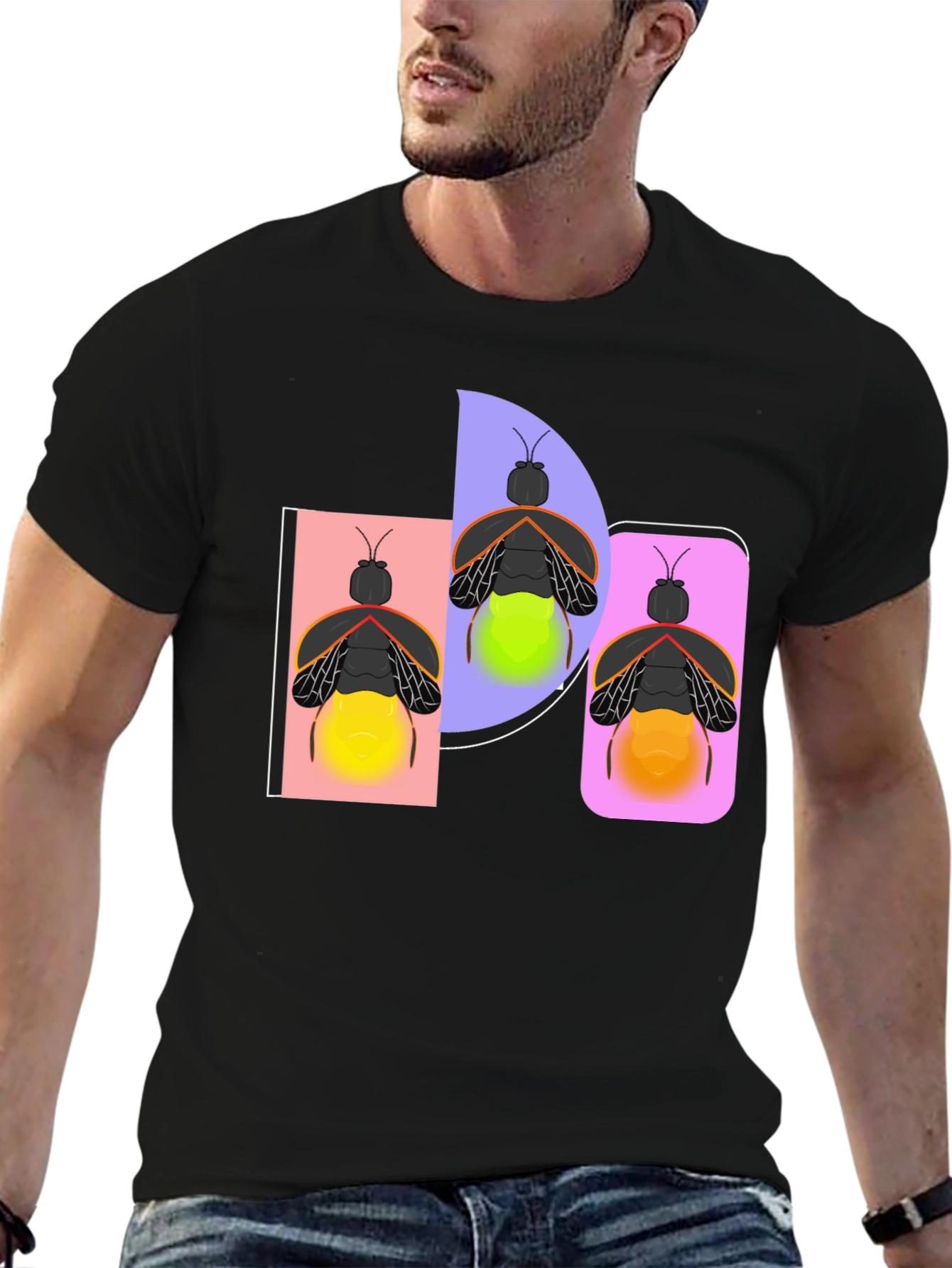 Firefly Graphic Tee - Black Cotton Blend