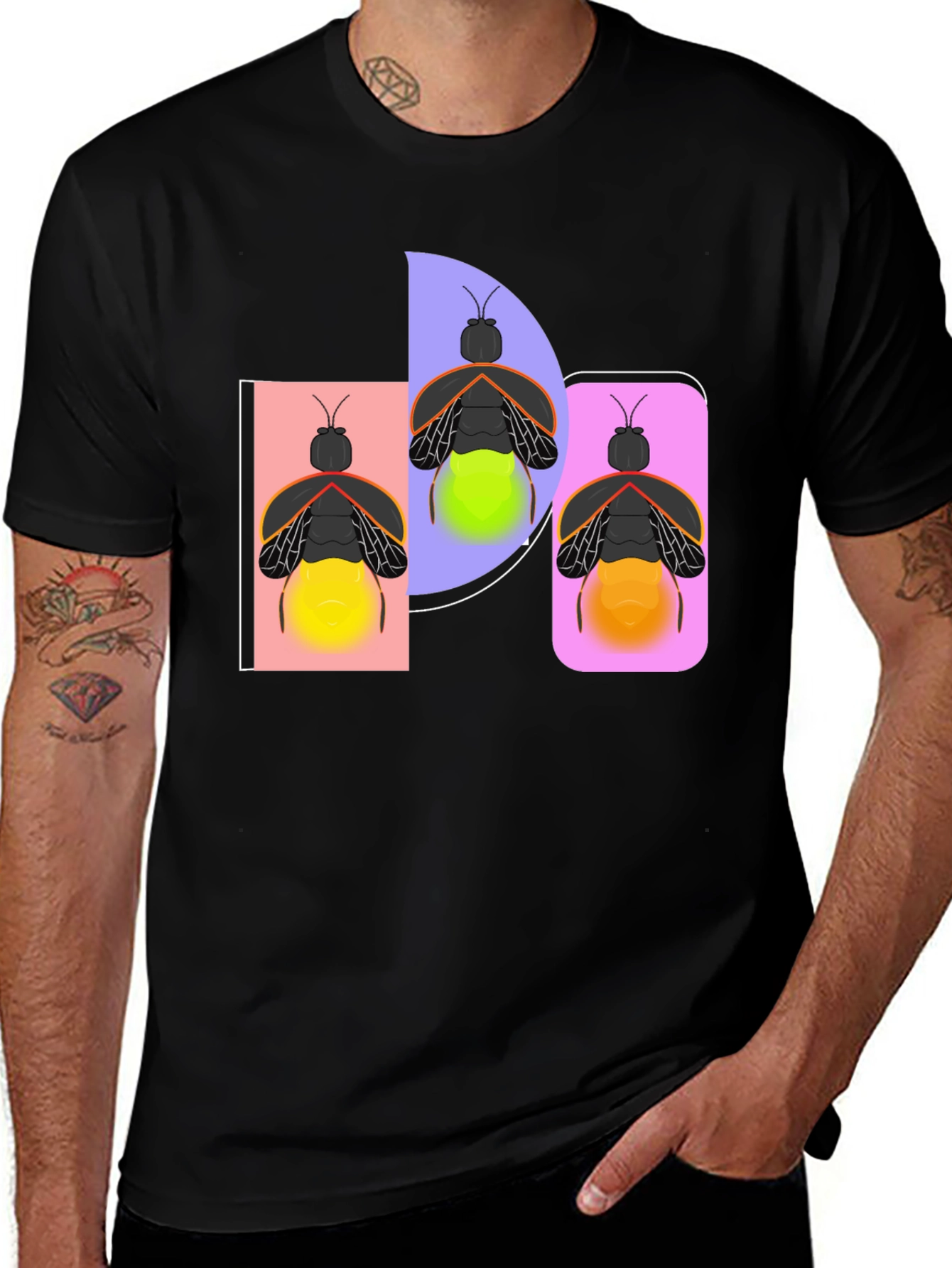 Firefly Graphic Tee - Black Cotton Blend