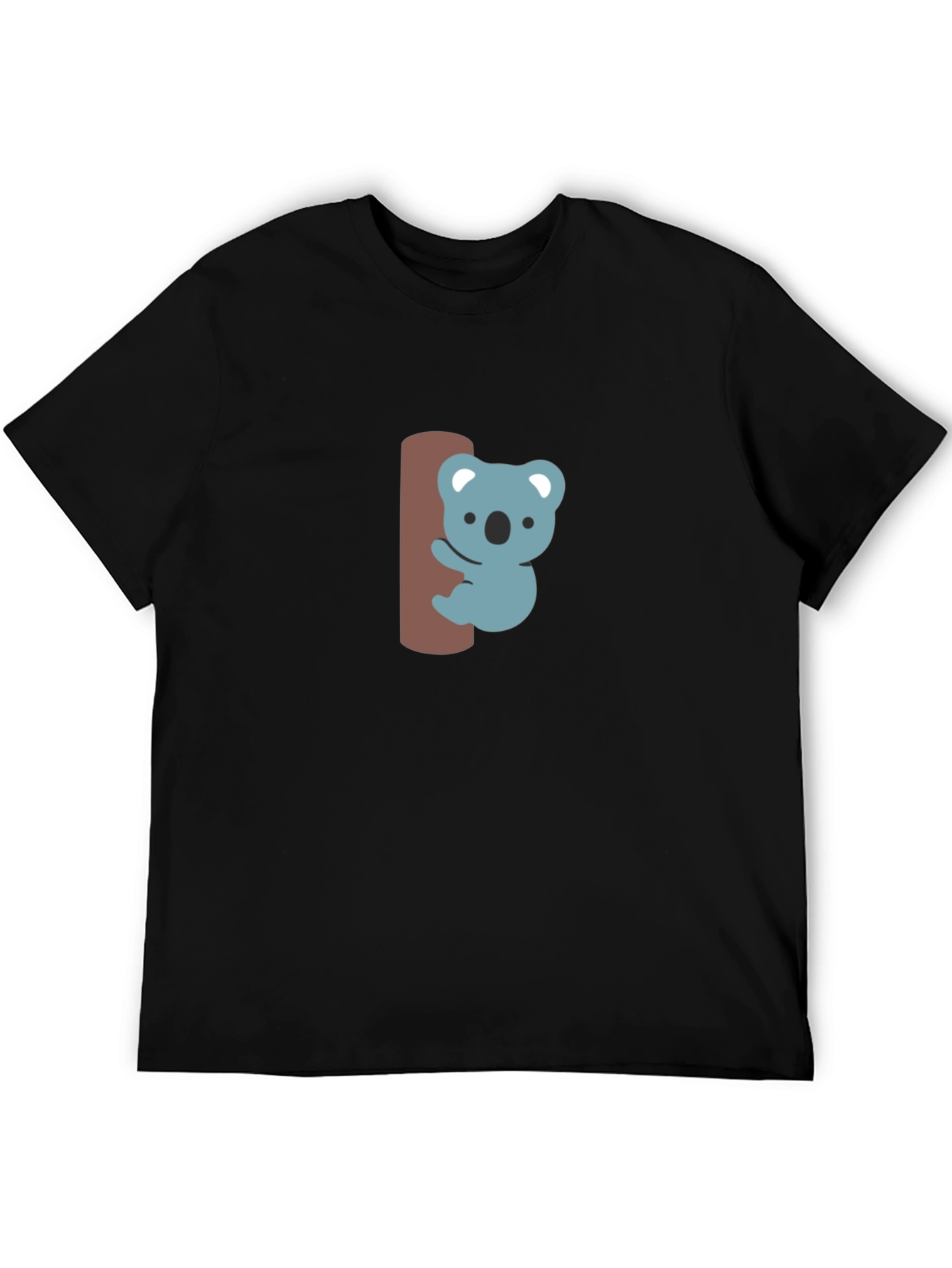 Cute Koala Graphic Tee - Black