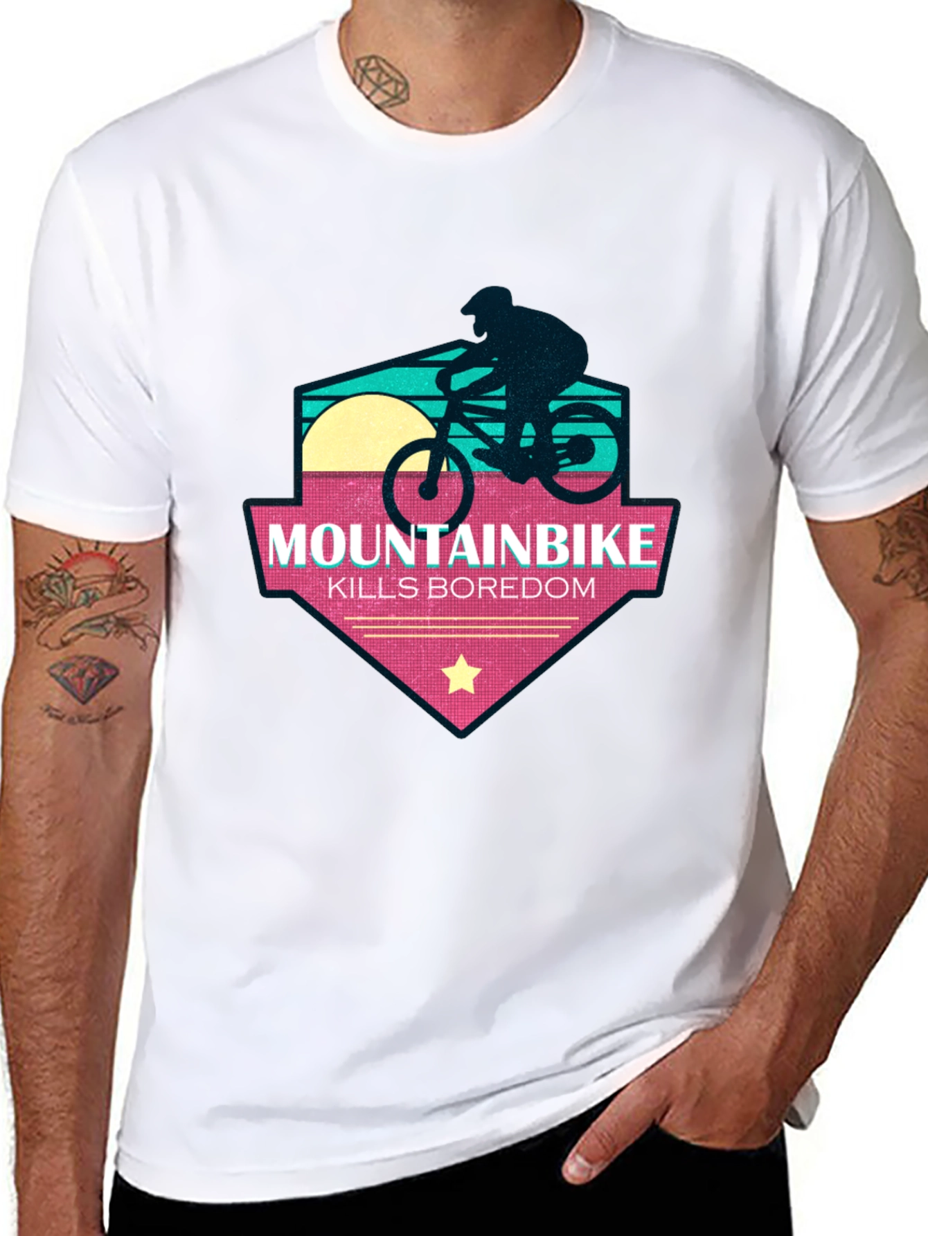 Mountainbike Kills Boredom T-Shirt - Adventure Time!