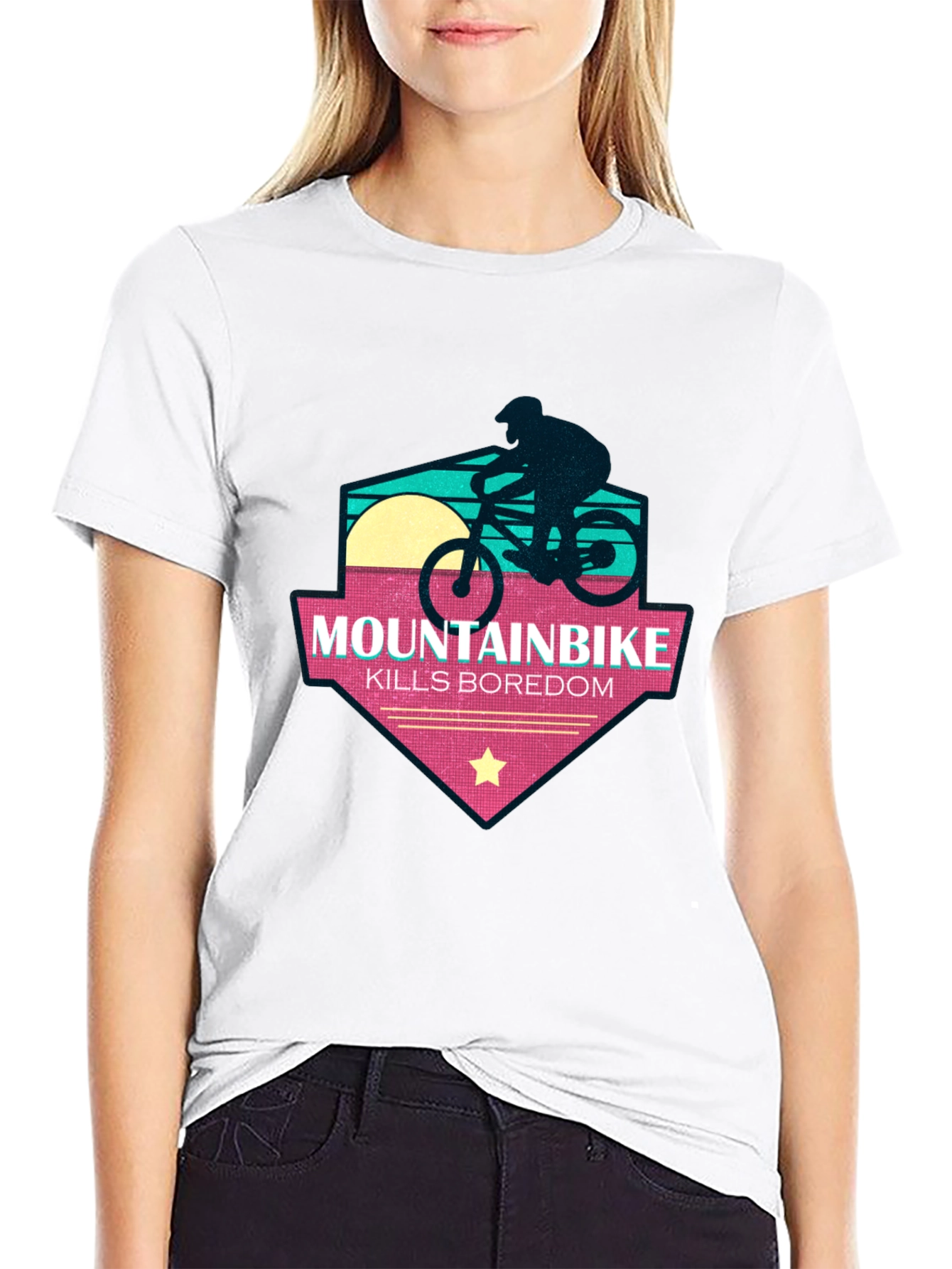 Mountainbike Kills Boredom T-Shirt - Adventure Time!