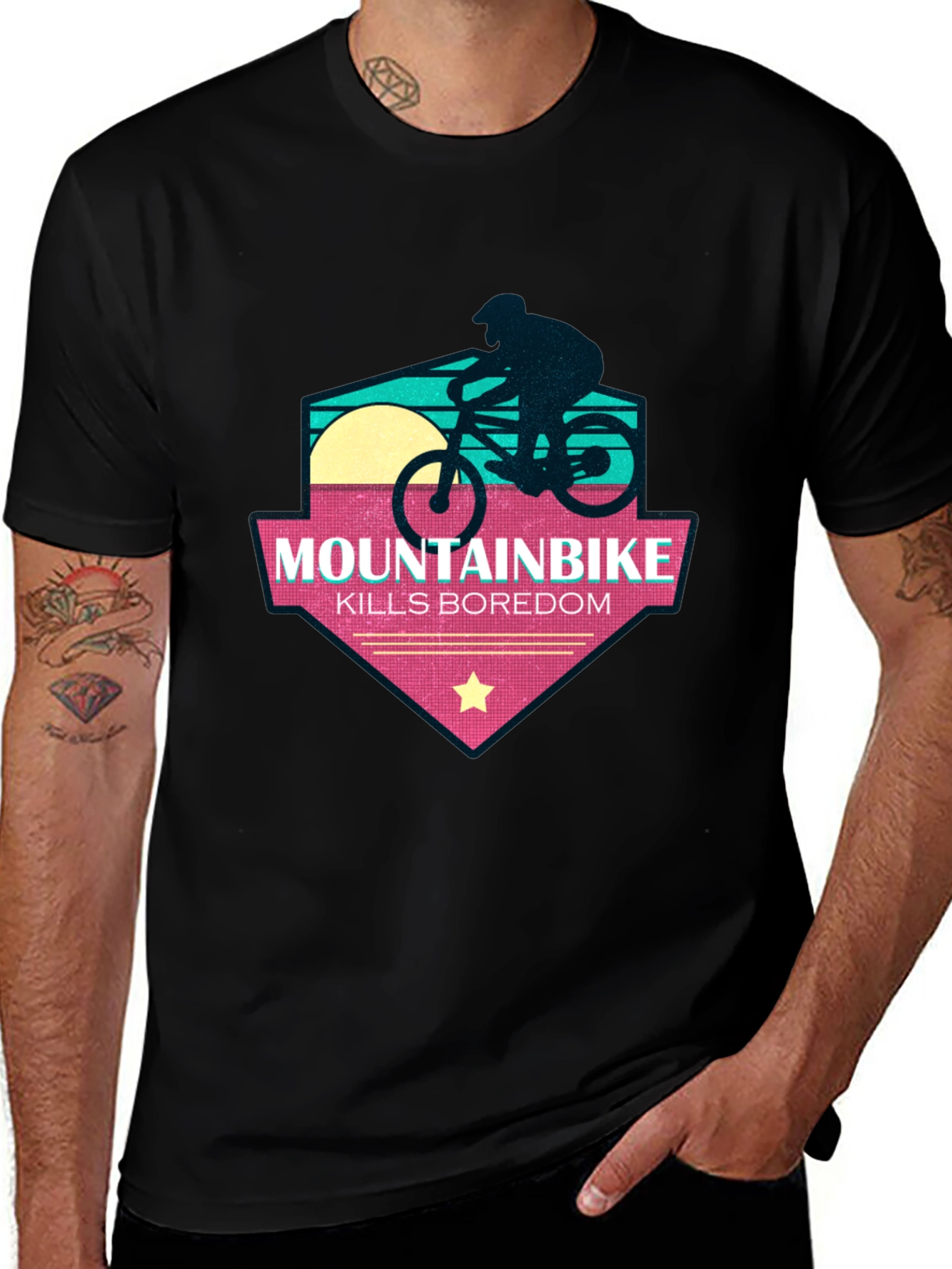 Mountainbike Kills Boredom T-Shirt - Adventure Time!