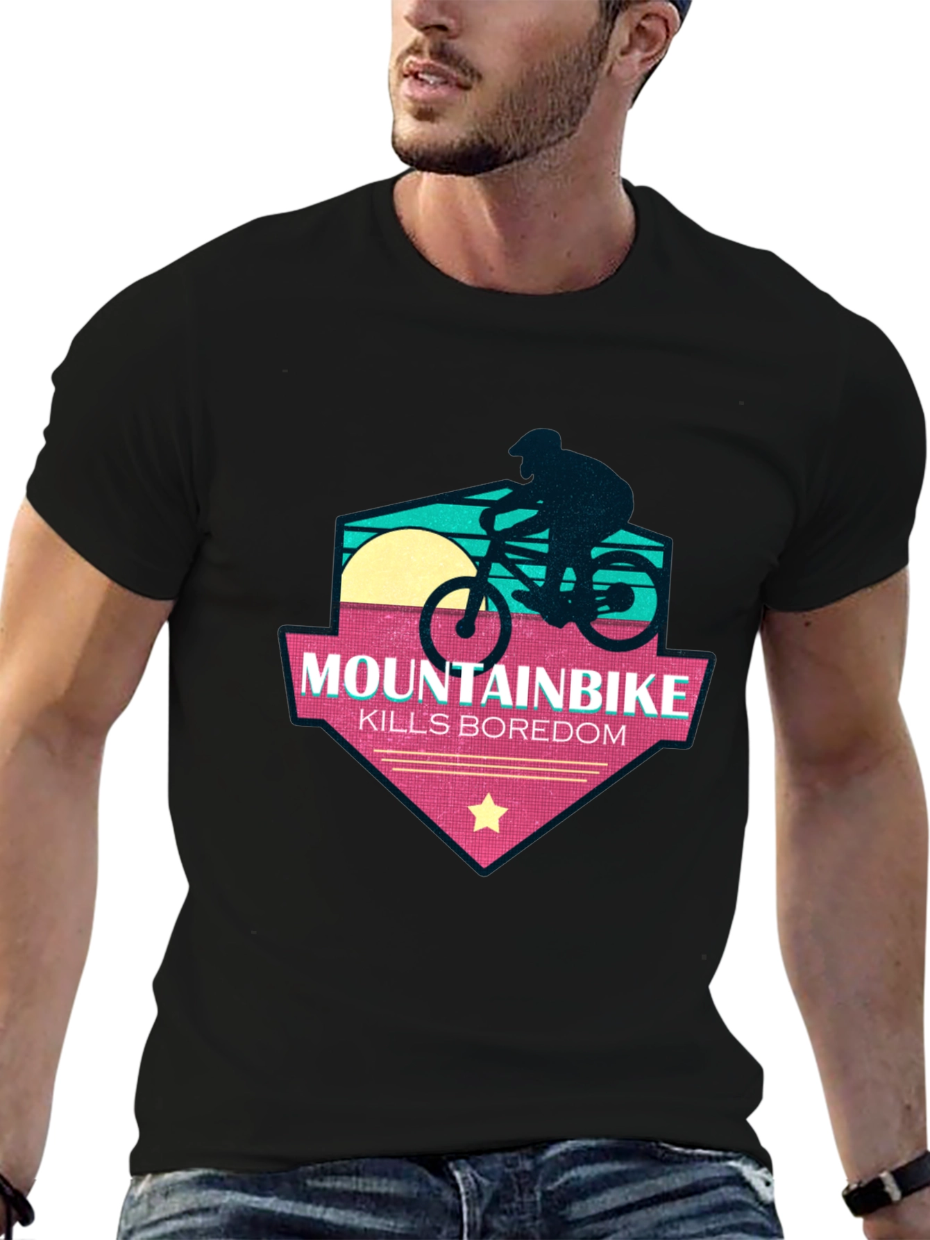 Mountainbike Kills Boredom T-Shirt - Adventure Time!