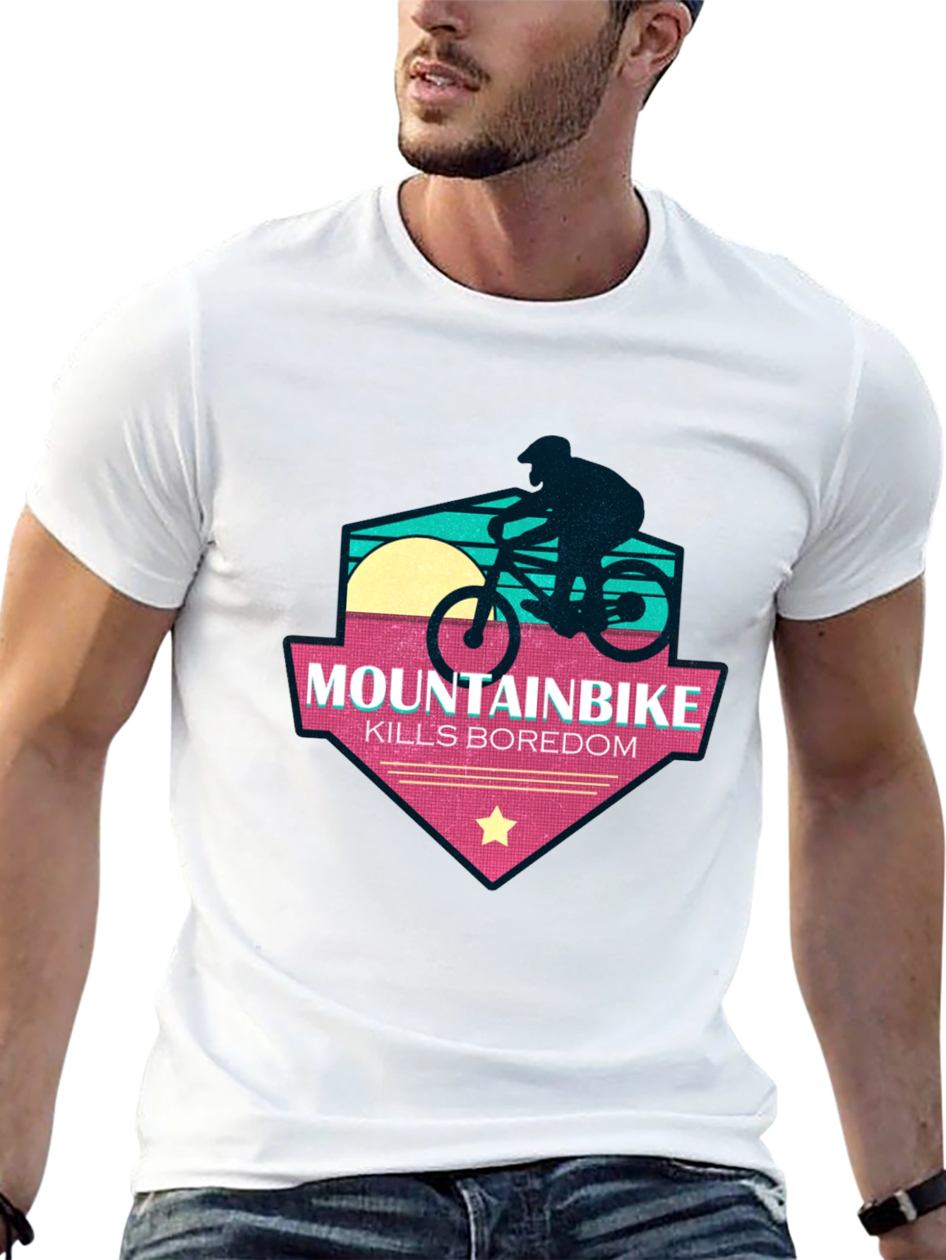 Mountainbike Kills Boredom T-Shirt - Adventure Time!