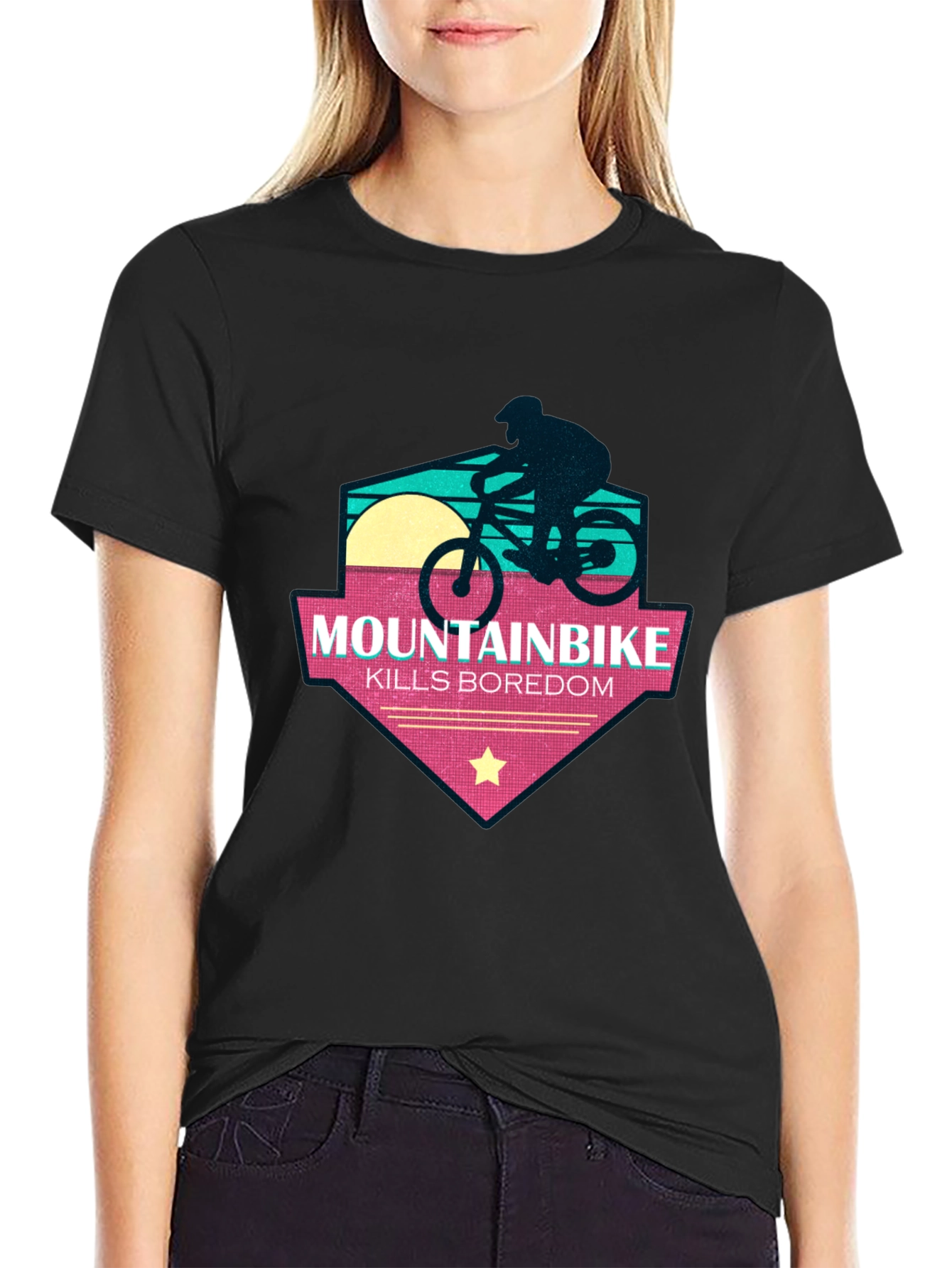Mountainbike Kills Boredom T-Shirt - Adventure Time!